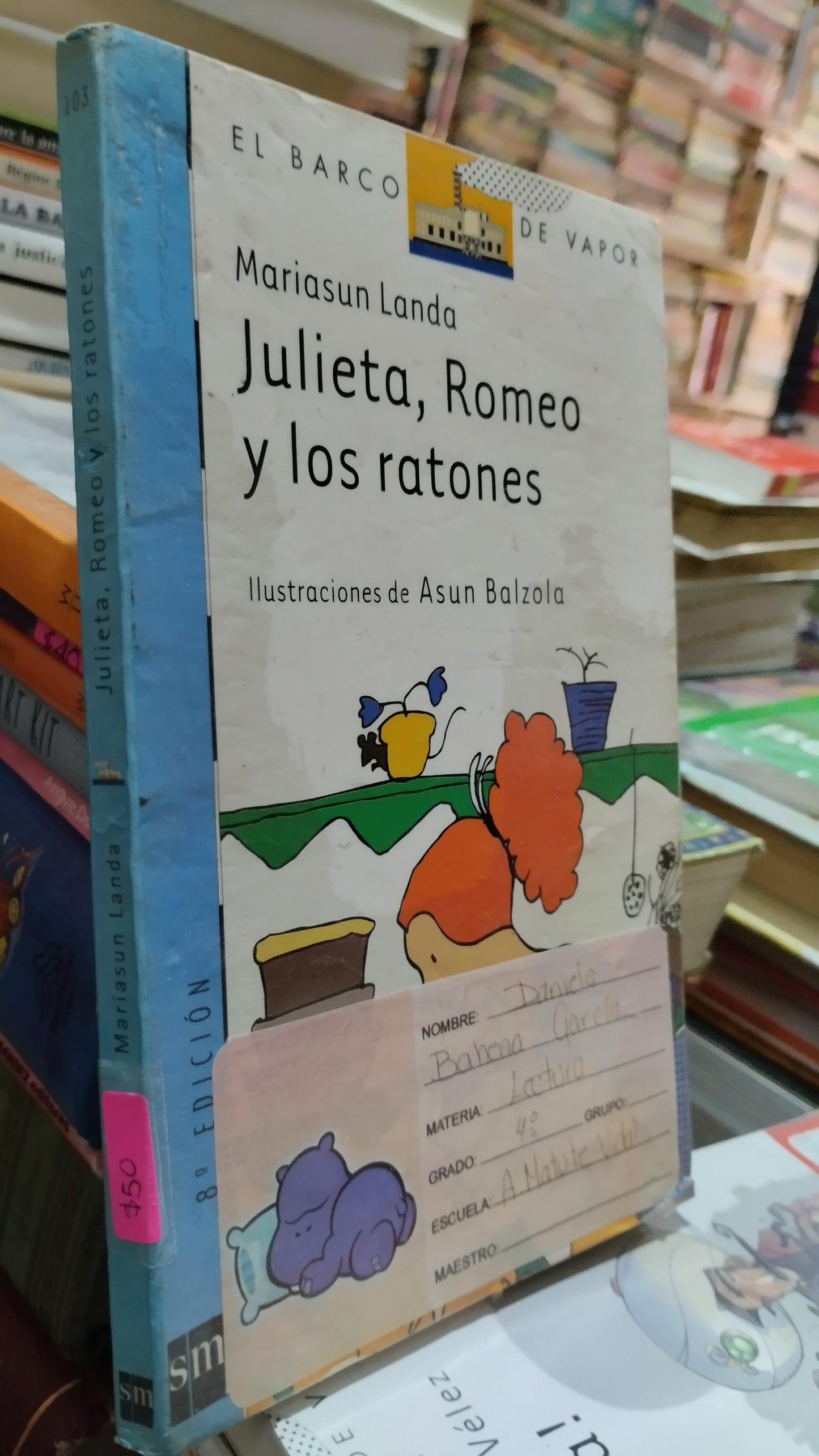 JULIETA ROMEO Y LOS RATONES POR MARIASUN LANDA LIBRO USADO INFANTIL ALDAMA