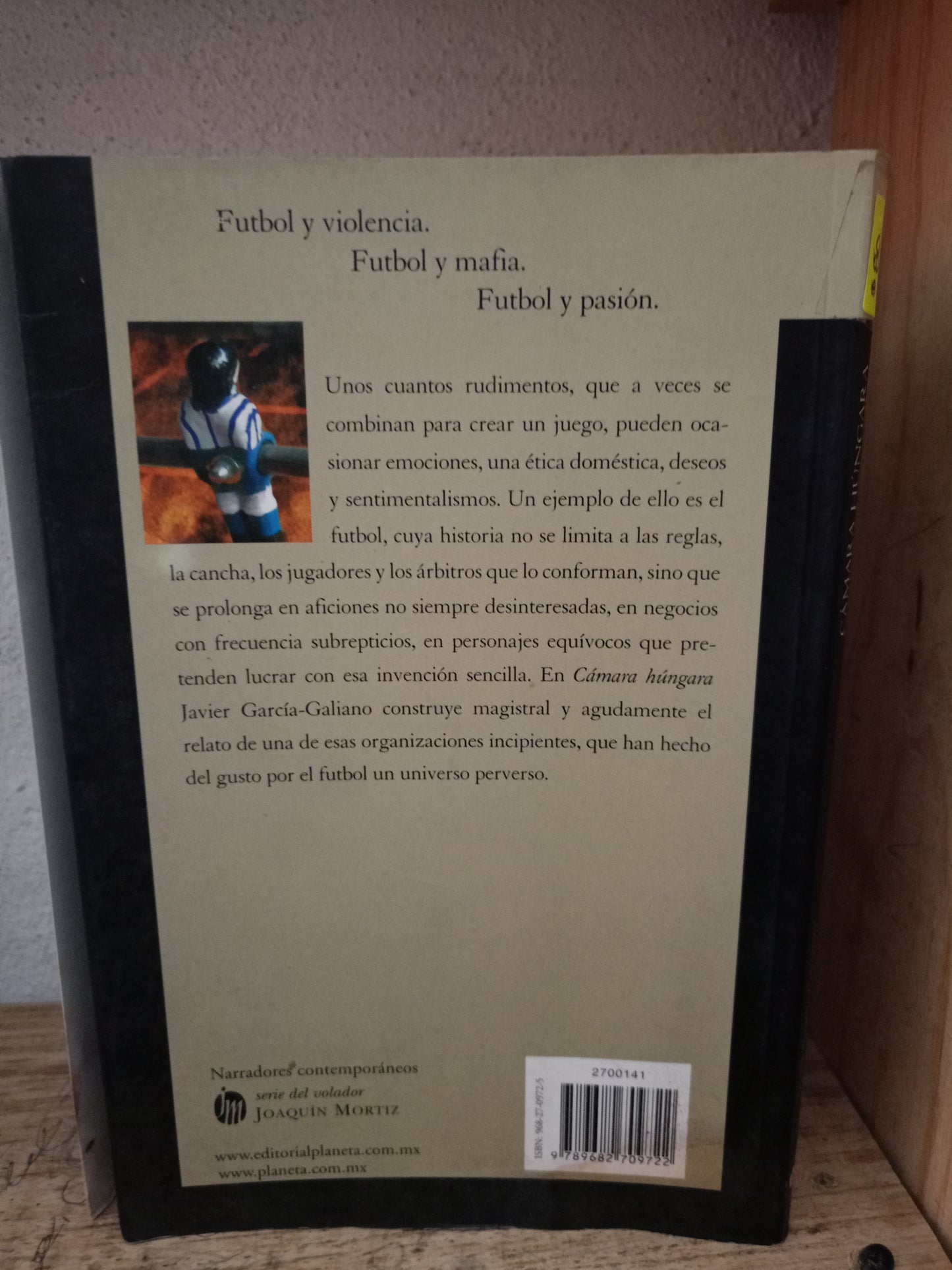 CÁMARA HÚNGARA POR JAVIER GARCÍA-GALIANO USADO NOVELA LITERARIO 305