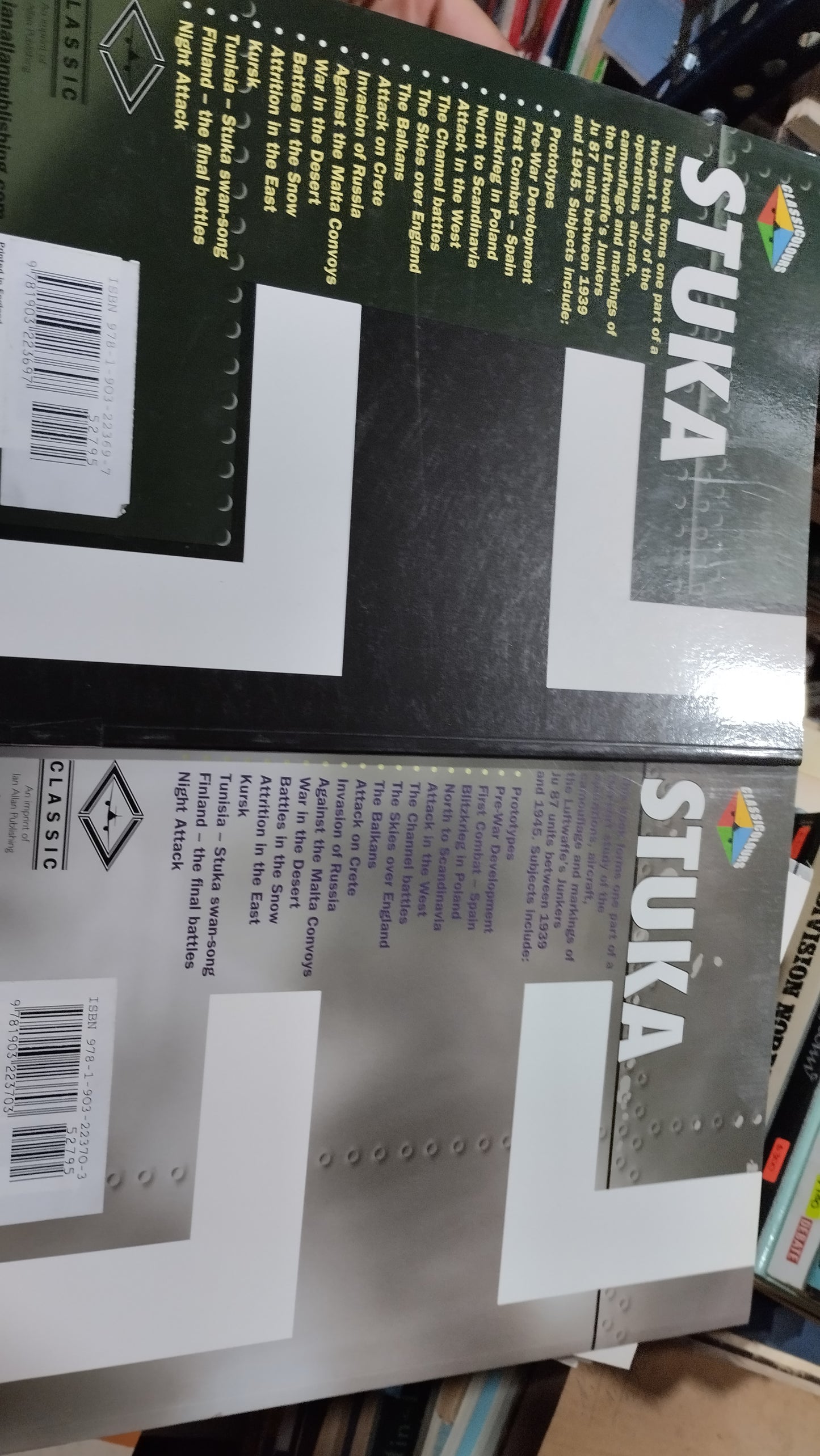 STUKA VOLUME ONE Y TWO 2 TOMOS LIBRO USADO HISTORIA ALDAMA