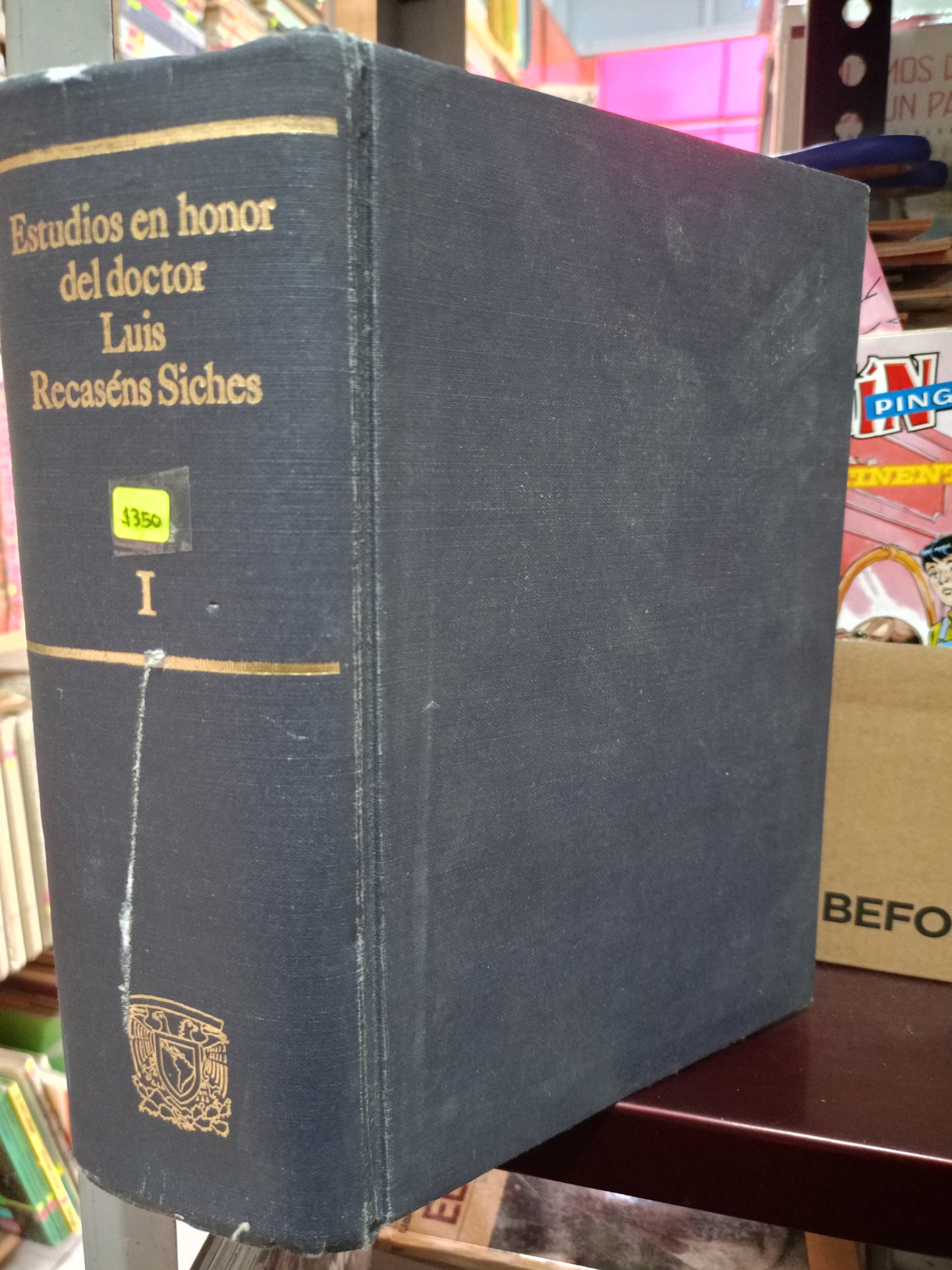 ESTUDIOS EN HONOR DEL DOCTOR LUIS RECASENS SICHES  USADO DERECHO LITERARIO 305