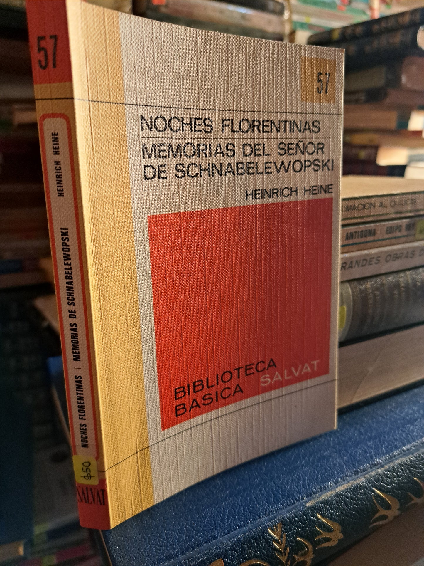 NOCHES FLORENTINAS MEMORIAS DEL SEÑOR DE SCHNABELEWOPSKI HEINRICH HEINE USADO NOVELA LITERARIO 207