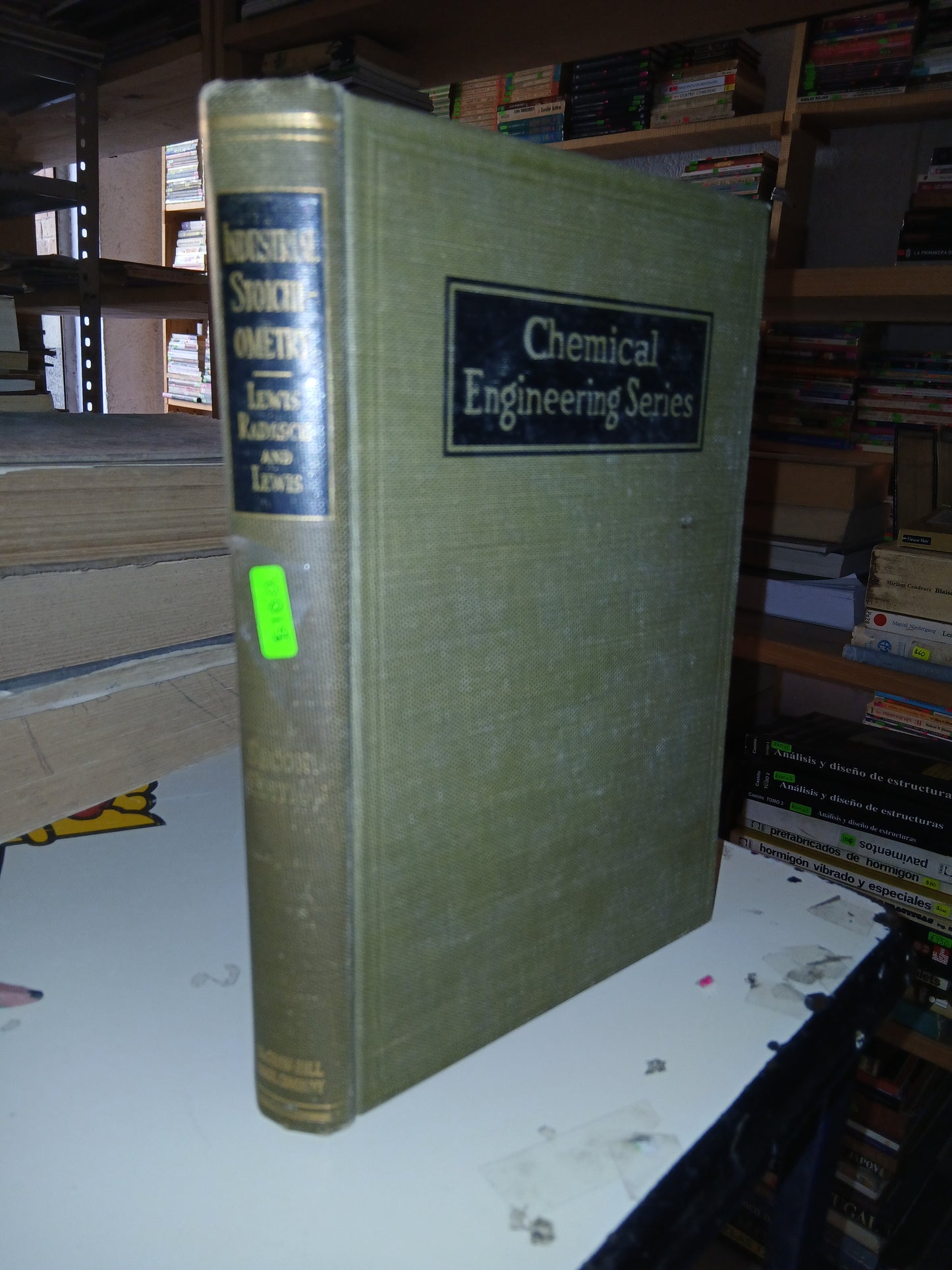 CHEMICAL ENGINEERING SERIES POR K. LEWIS, H. RADASCH Y CLAY LEWIS USADO QUÍMICA LITERARIO 207