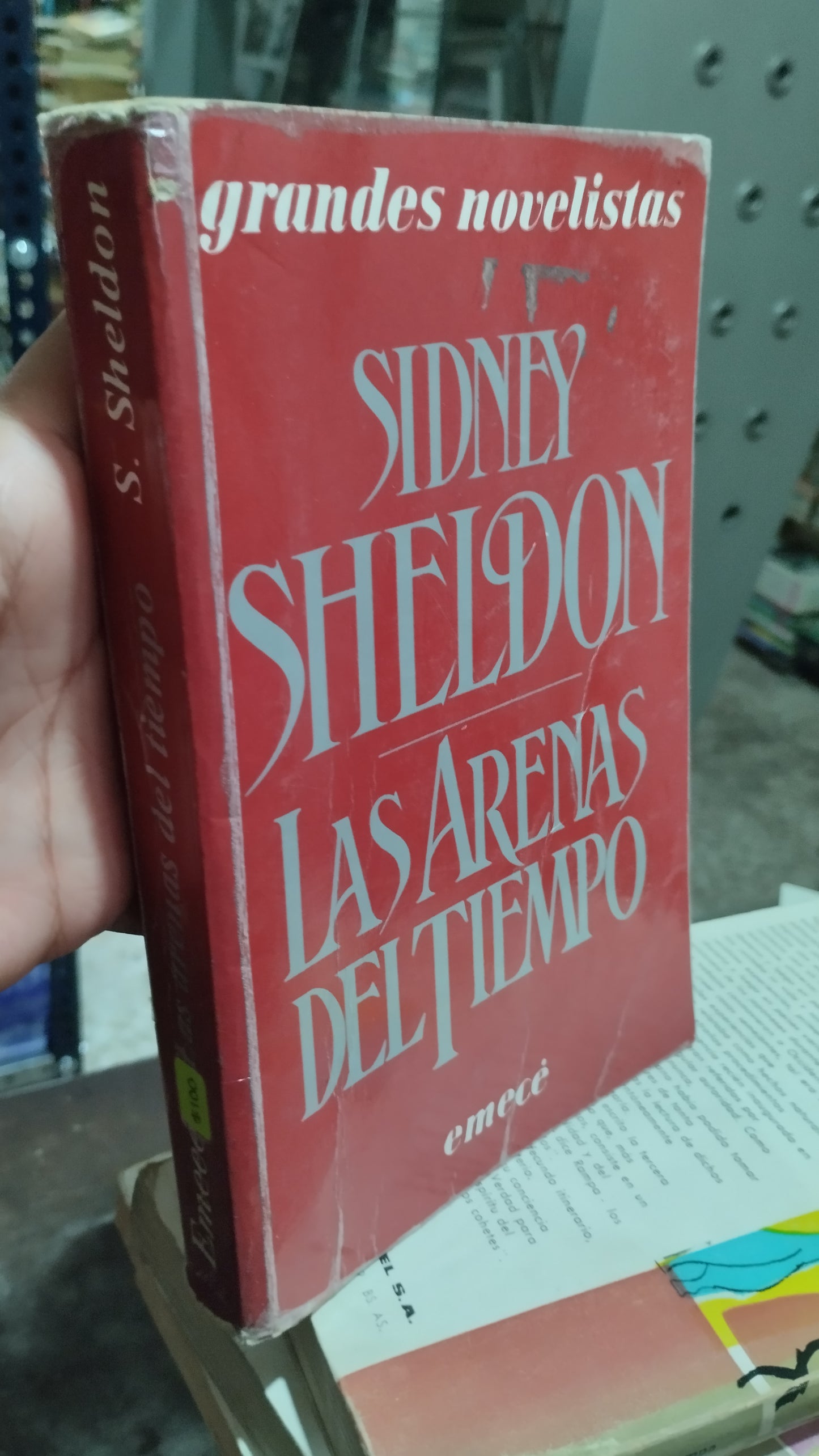 LAS ARENAS DEL TIEMPO POR SIDNEY SHELDON LIBRO USADO NOVELAS ALDAMA