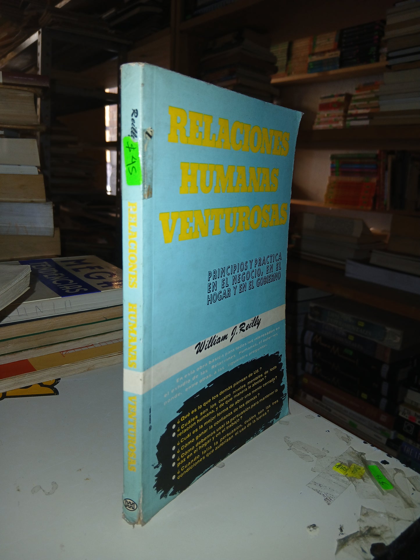 RELACIONES HUMANAS VENTUROSAS POR WILLIAM J. REILLY USADO MARKETING LITERARIO 207