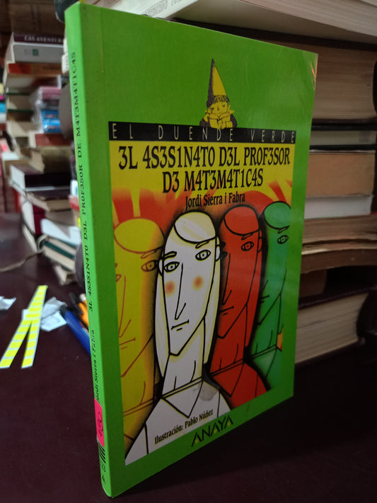 EL ASESINATO DEL PROFESOR DE MATEMÁTICAS JORDI SIERRA I FABRA USADO NOVELA LITERARIO 305