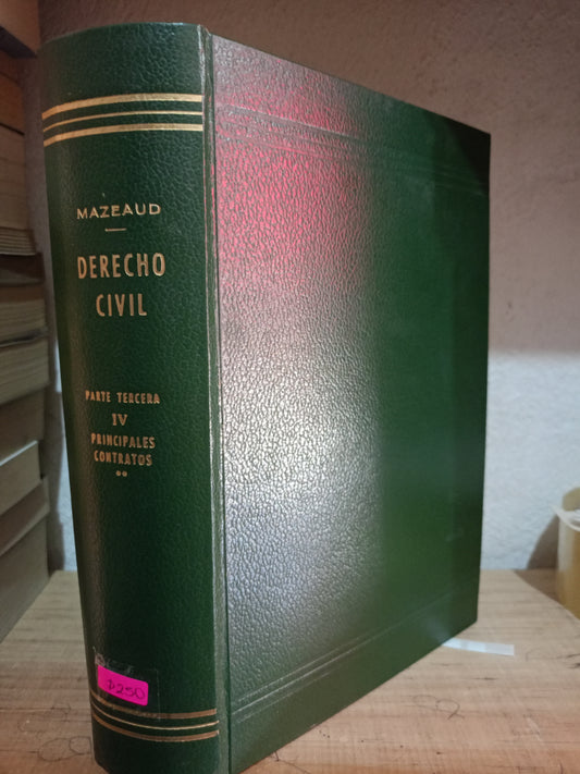 DERECHO CIVIL POR MAZEAUD USADO DERECHO LITERARIO 305