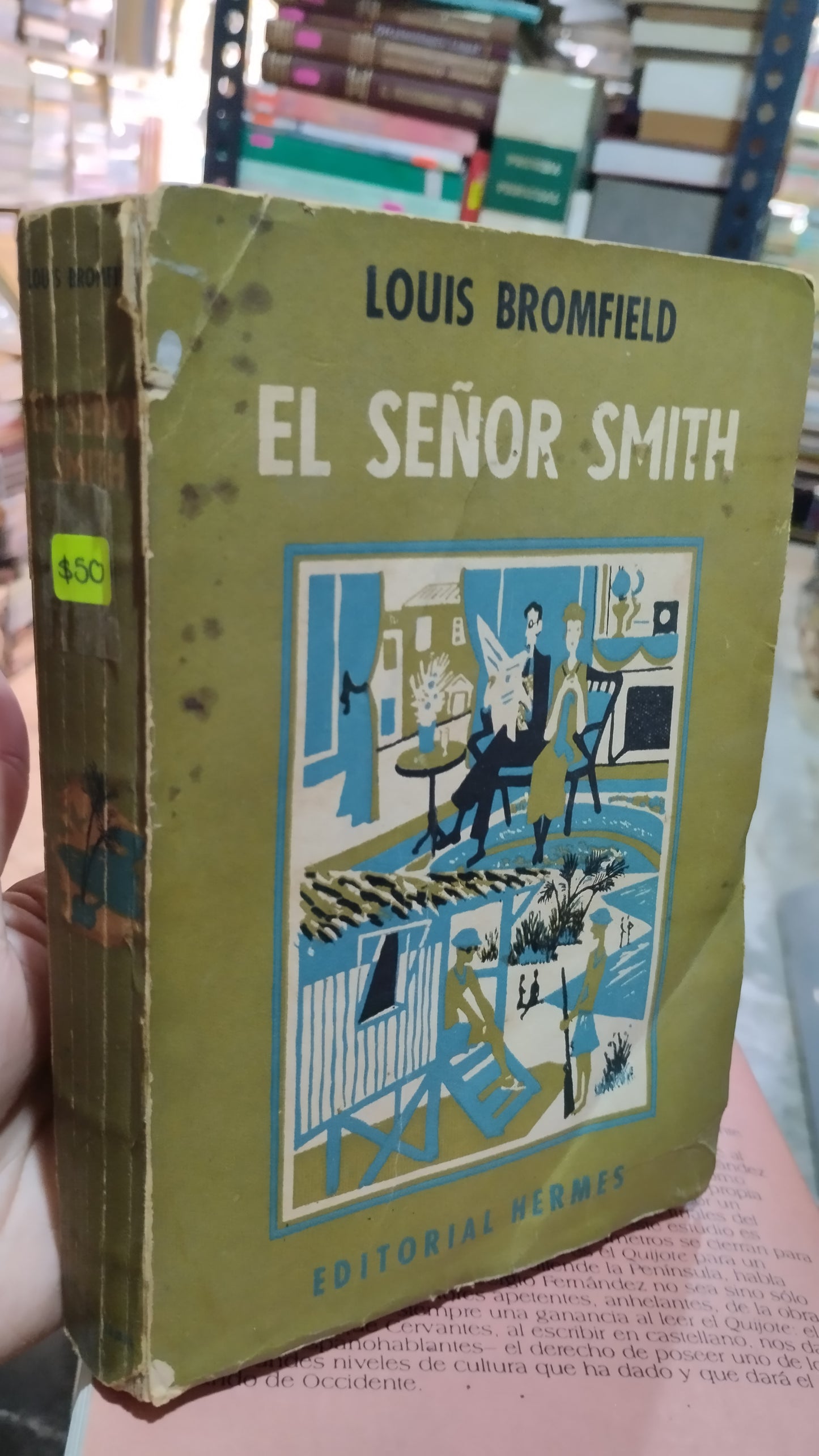 EL SEÑOR SMITH POR LOUIS BROMFIELD LIBRO USADO NOVELAS ALDAMA