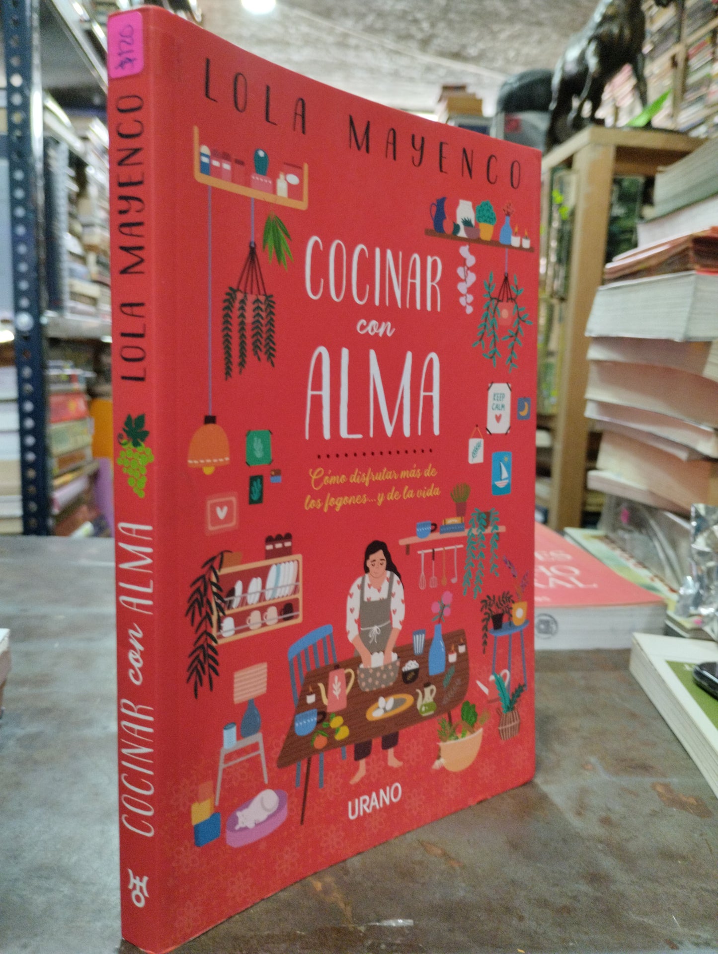 COCINAR CON ALMA POR LOLA MAYENCO USADO NOVELA ALDAMA