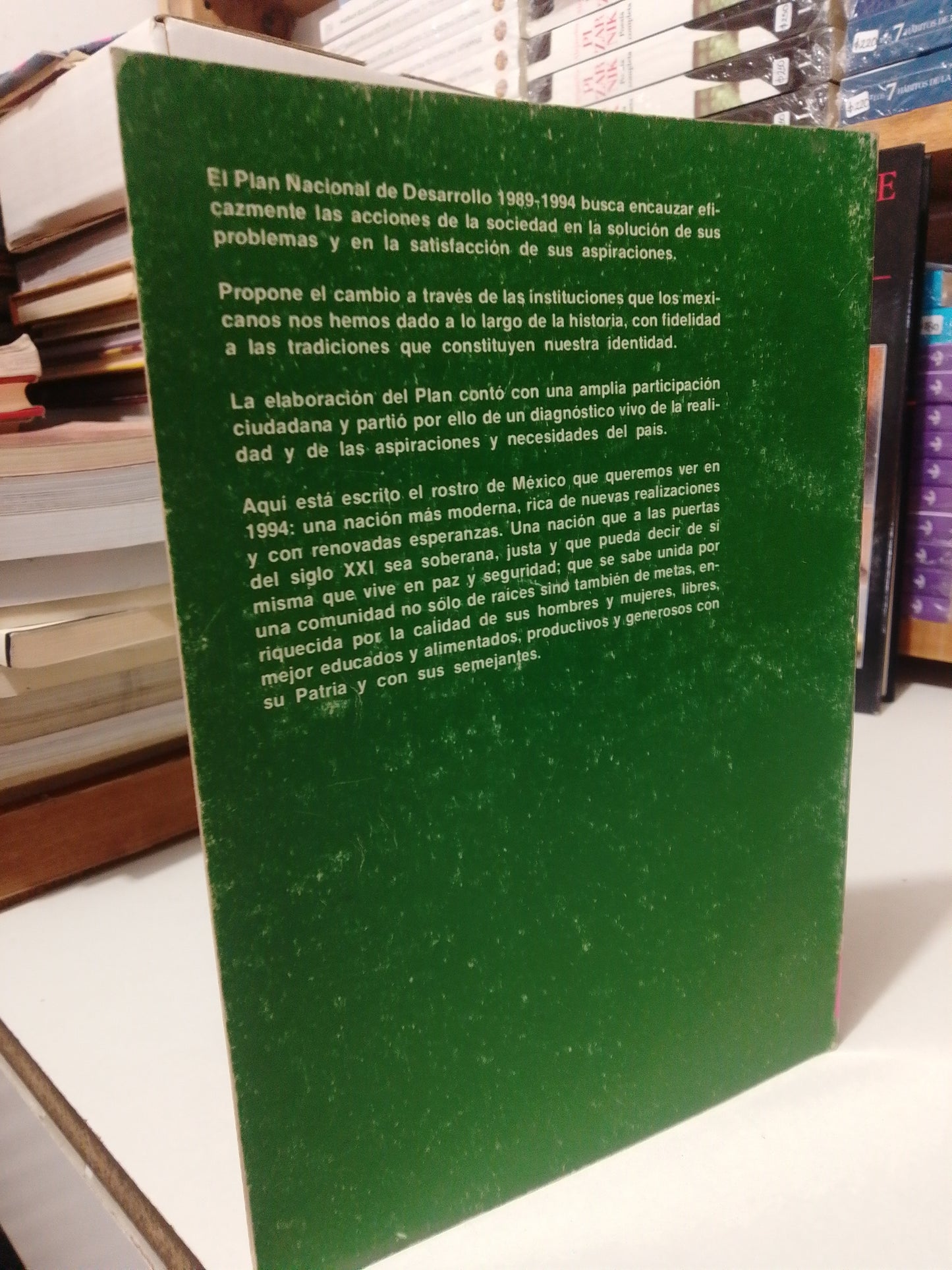 PLAN NACIONAL DE DESARROLLO USADO HISTORIA JUAREZ
