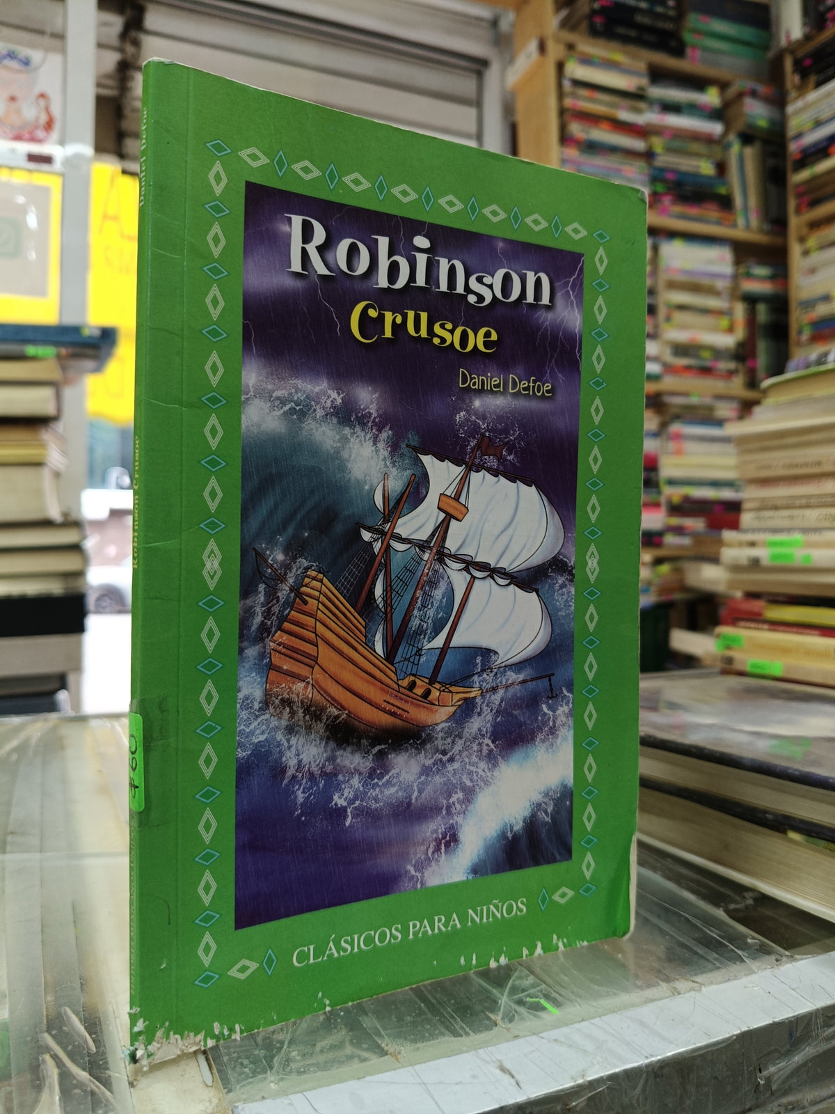 ROBINSON CRUSOE POR DANIEL DEFOE USADO NOVELA JUAREZ 515