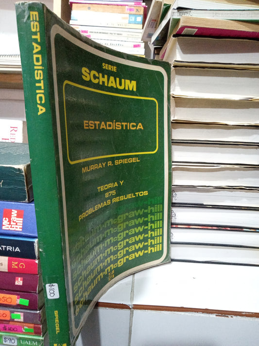 ESTADISTICA POR MURRAY R SPIEGEL USADO MATEMÁTICAS JUÁREZ