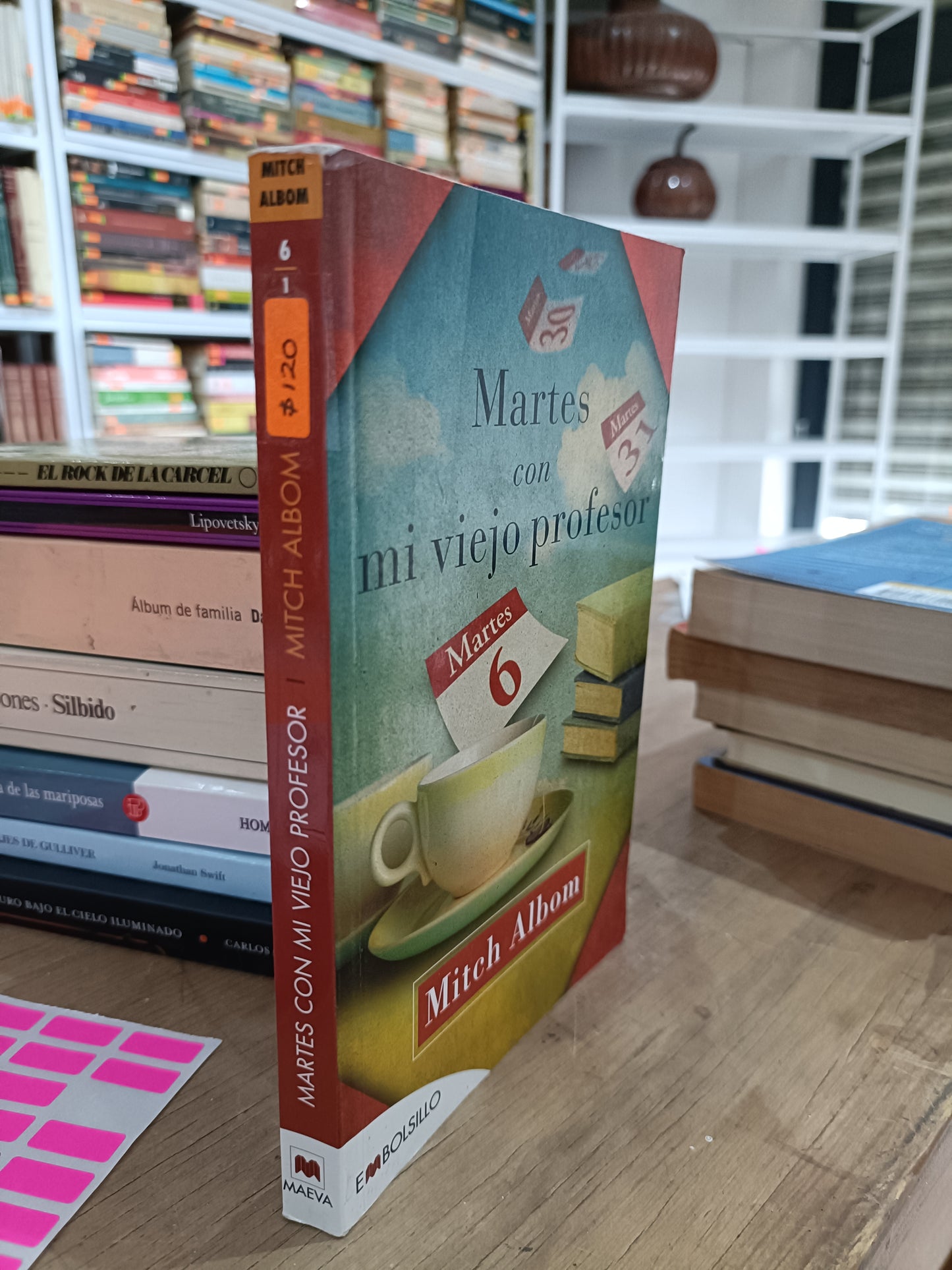 MARTES CON MI VIEJO PROFESOR POR LITCH ALBOM USADO NOVELA JUAREZ 515