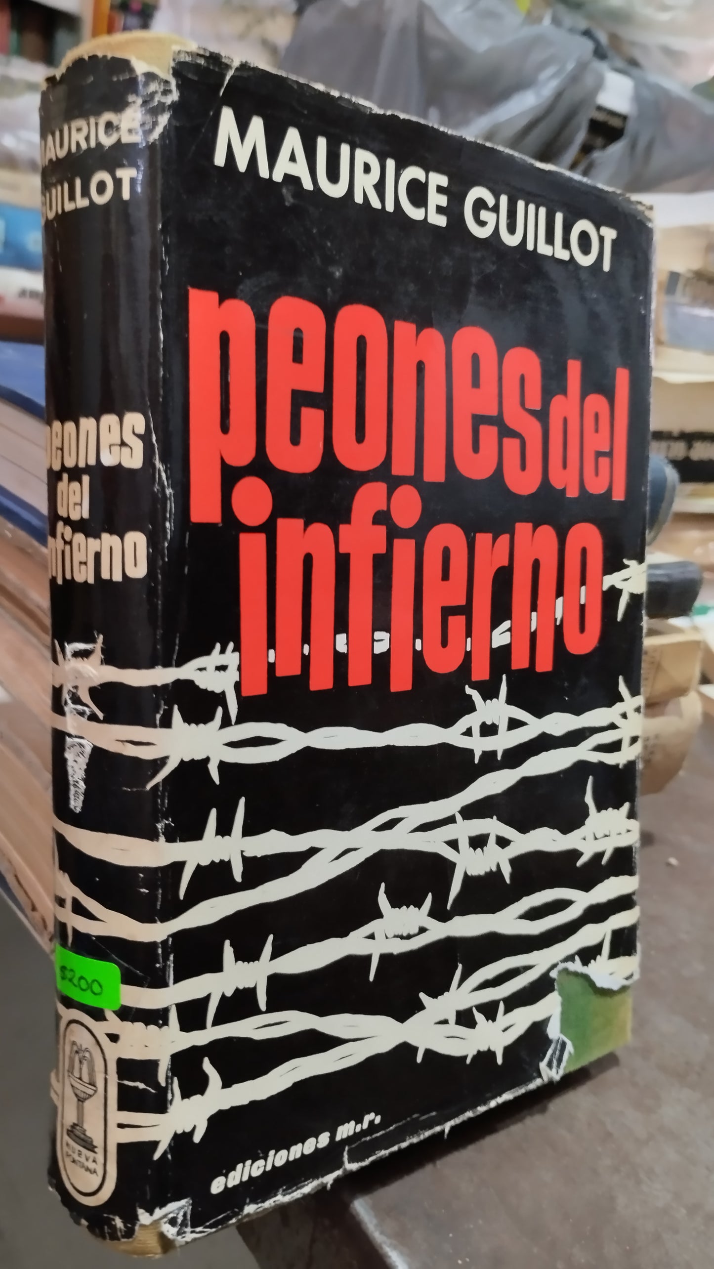 PEONES DEL INFIERNO POR MAURICE GUILLOT LIBRO USADO ANTIGUO ALDAMA