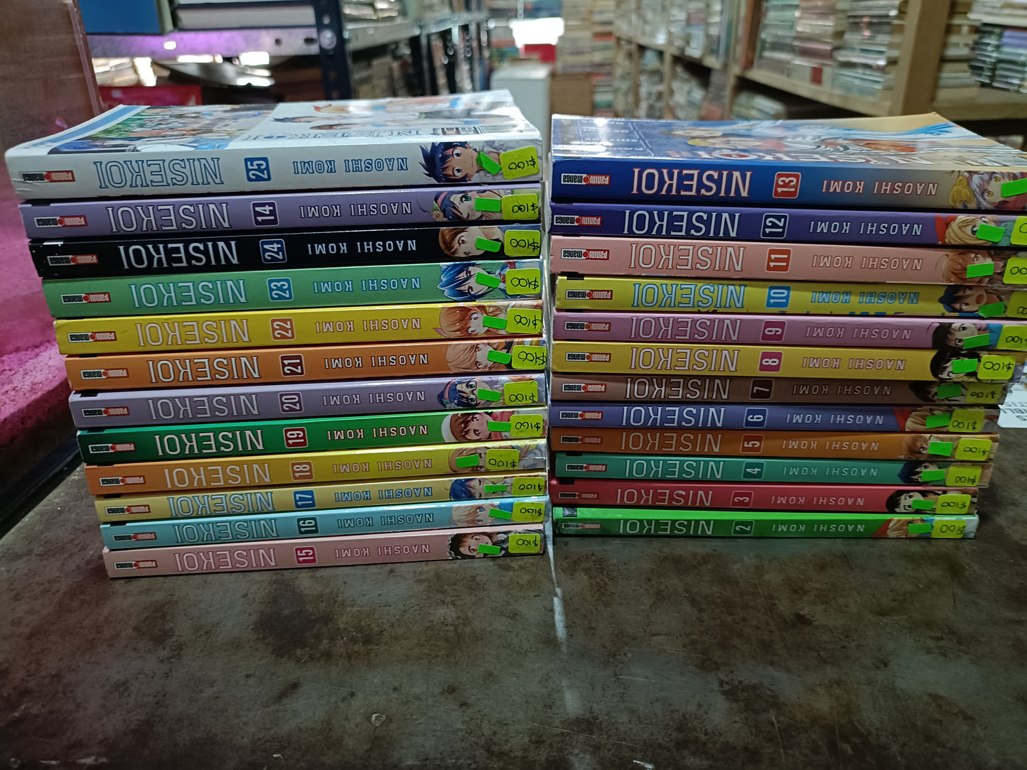 MANGAS NISEKOI POR NAOSHI KOMI DE 2 A 25 ($100 C/U) USADO NOVELA ALDAMA
