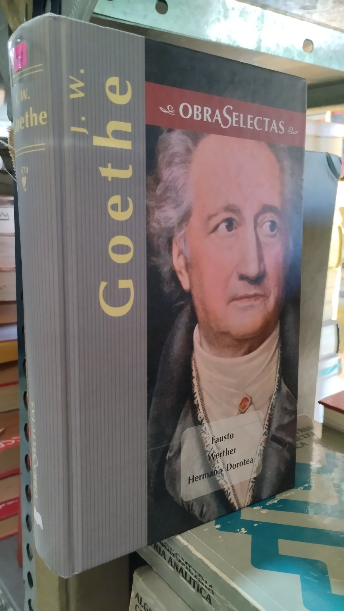 OBRAS SELECTAS POR GOETHE LIBRO USADO NOVELAS ALDAMA