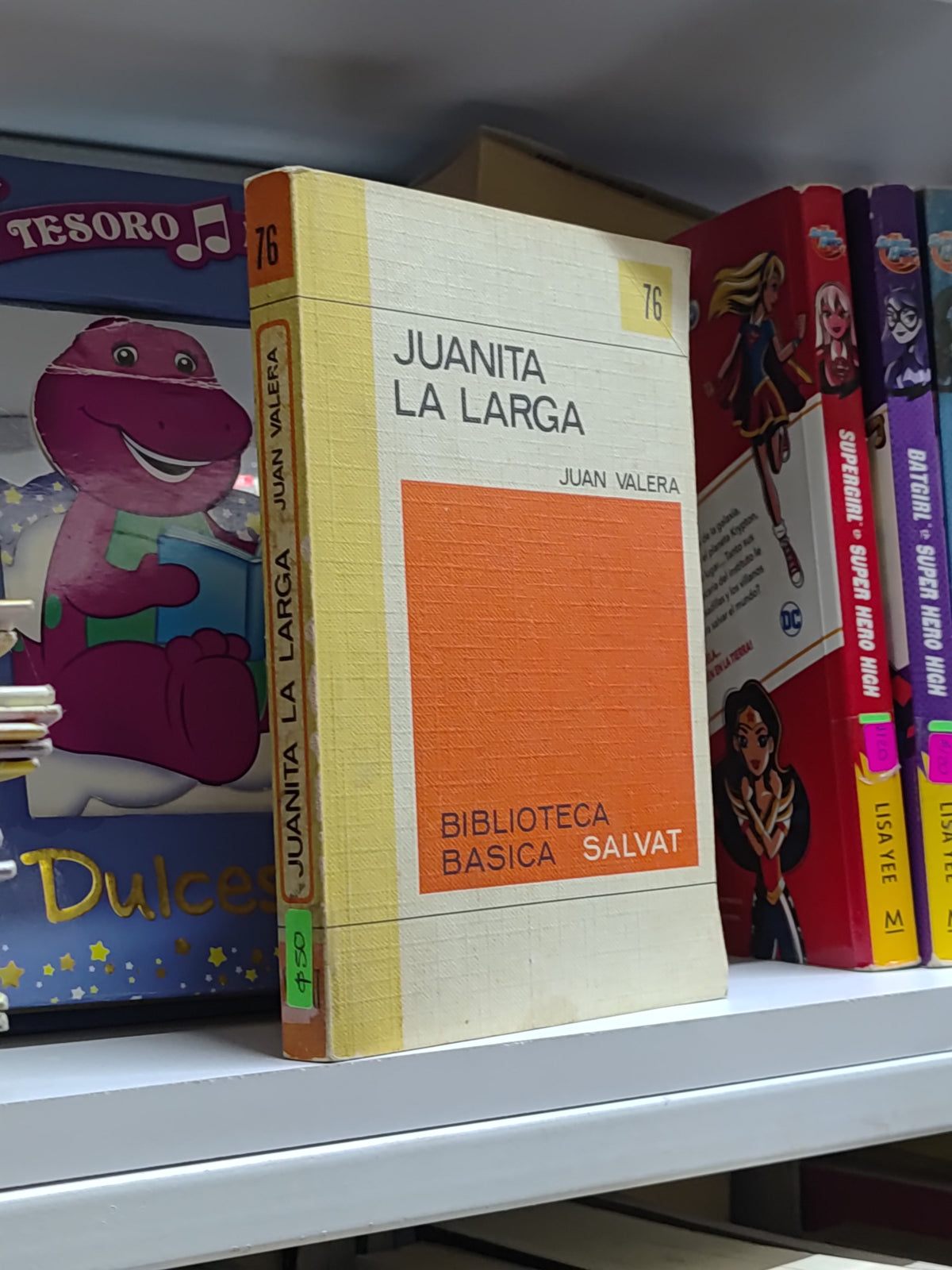 JUANITA LA LARGA POR JUAN VALERA USADO NOVELAS LITERARIO 207