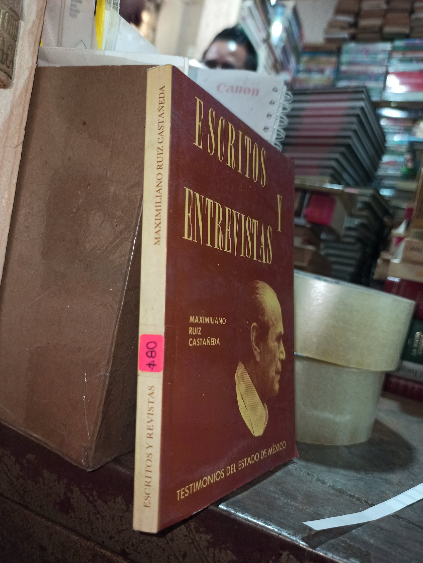 ESCRITOS Y ENTREVISTAS POR MAXIMILIANO RUIZ CASTAÑEDA USADO ANTIGUOS ALDAMA