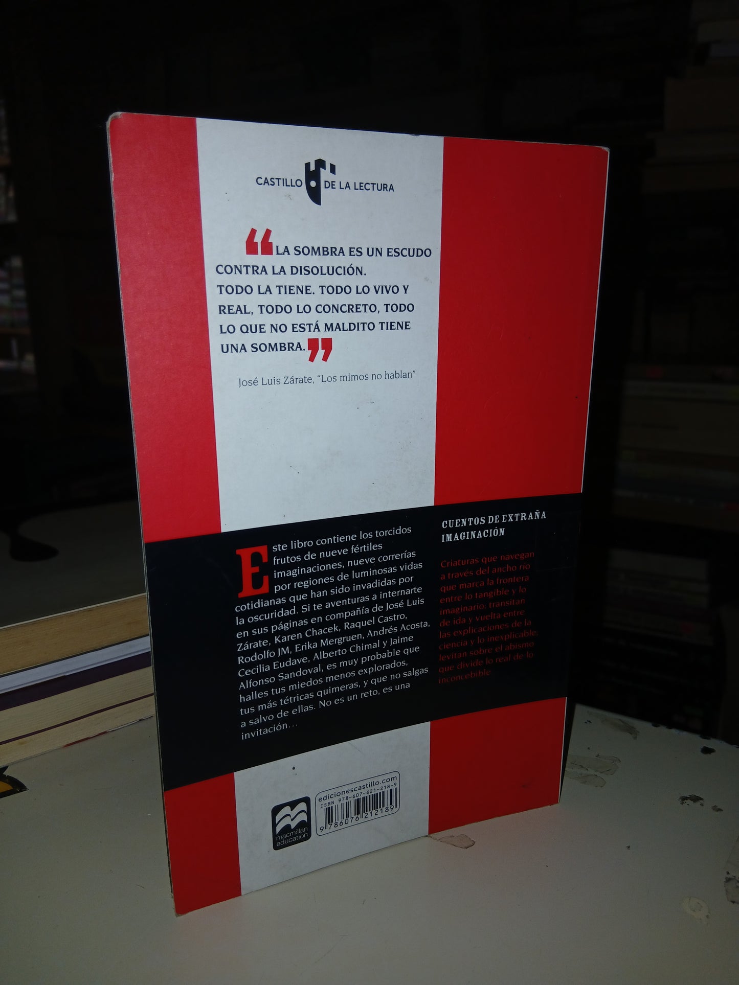 SOMBRAS (VARIOS AUTORES) USADO ANTOLOGÍA LITERARIO 207