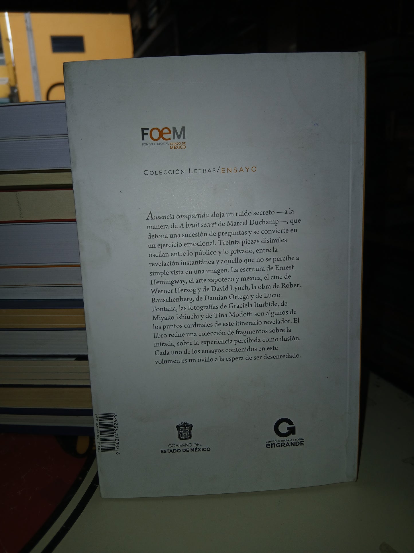 AUSENCIA COMPARTIDA: TREINTA ENSAYOS MÍNIMOS ANTE EL VACIO POR MARINA AZAHUA USADO NOVELA LITERARIO 207