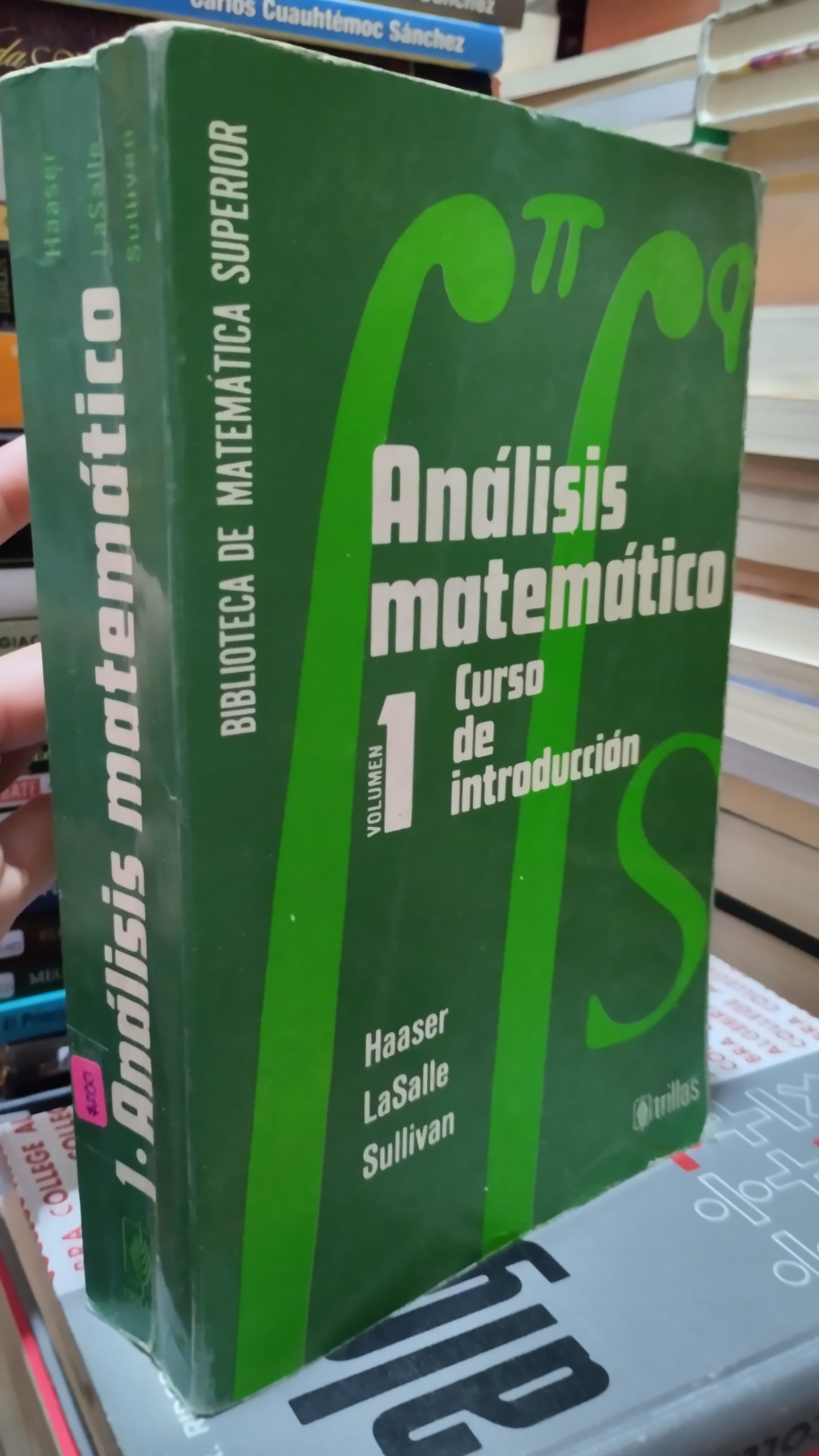 ANALISIS MATEMATICO 1 POR HAASER LIBRO USADO MATEMATICAS ALDAMA