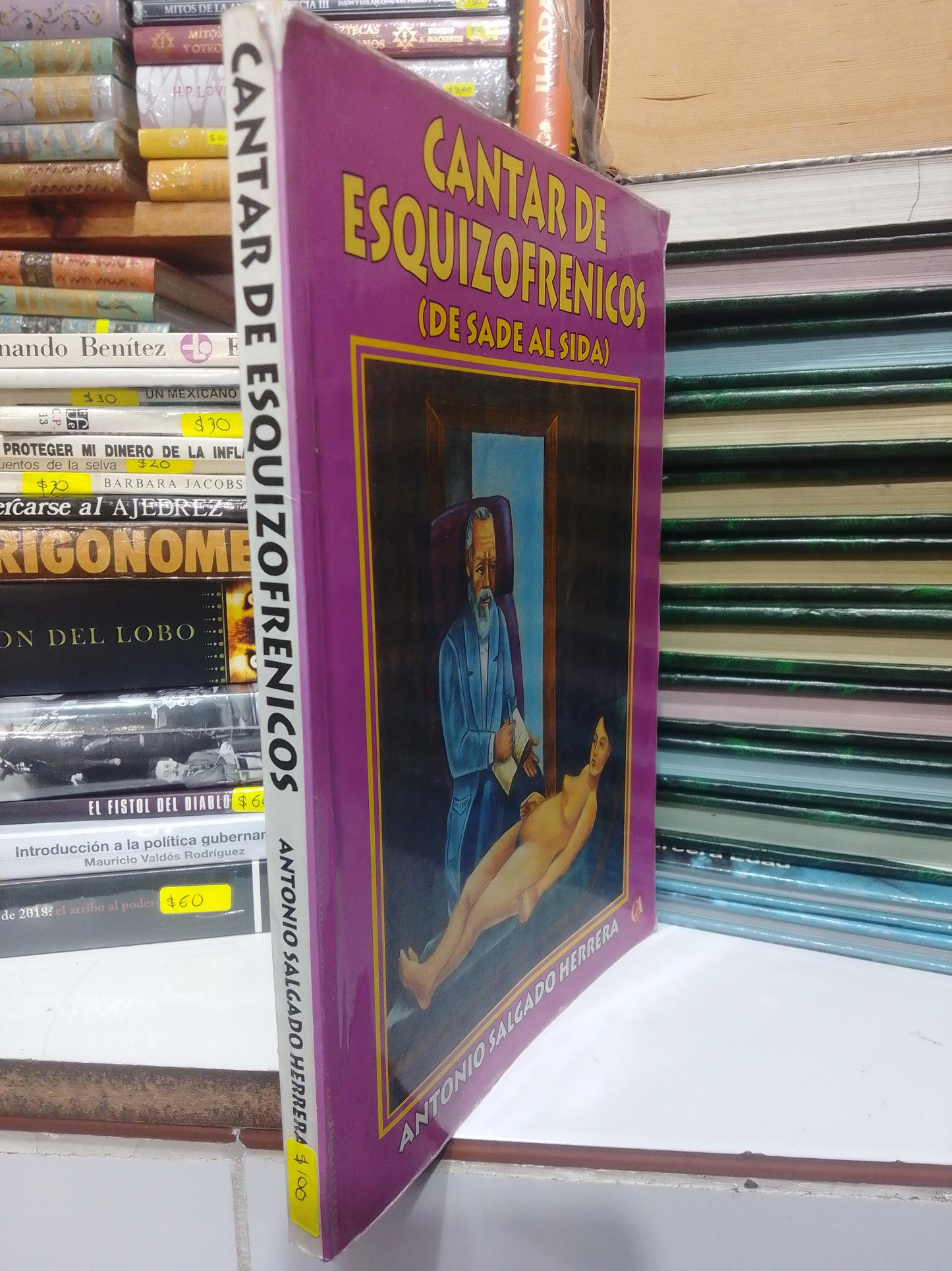 CANTAR DE ESQUIZOFRENICOS DE SADE AL SIDA POR ANTONIO SALGADO HERRERA USADO NOVELAS JUAREZ