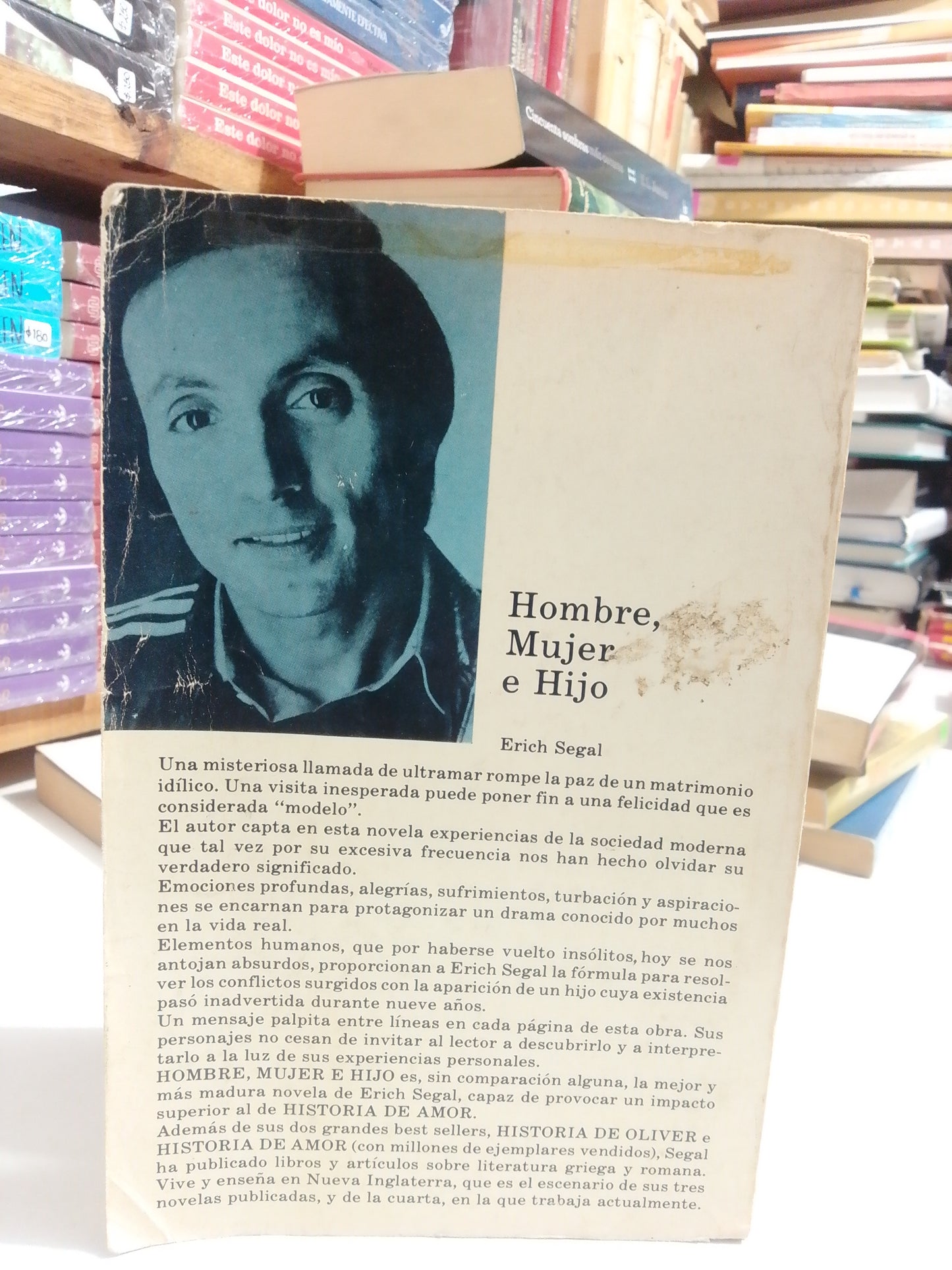 HOMBRE MUJER E HIJO POR ERICH SEGAL USADO NOVELA JUAREZ