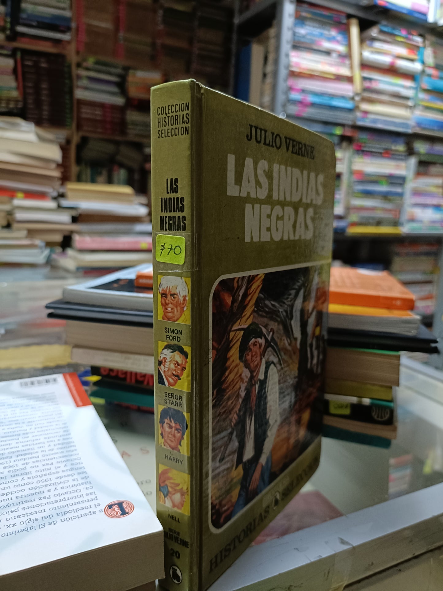 LAS INDIAS NEGRAS POR JULIO VERNE USADO NOVELA JUAREZ