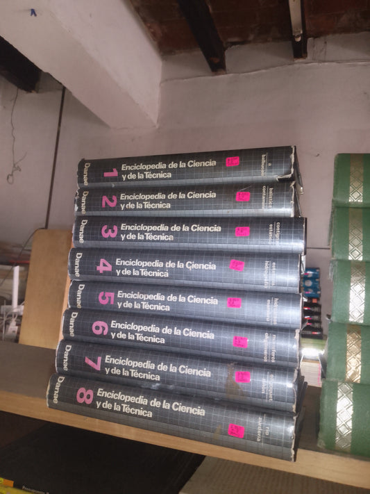ENCICLOPEDIA DE LA CIENCIA Y DE LA TÉCNICA (VARIOS AUTORES) 8 TOMOS POR $350 USADO ENCICLOPEDIAS LITERARIO 207