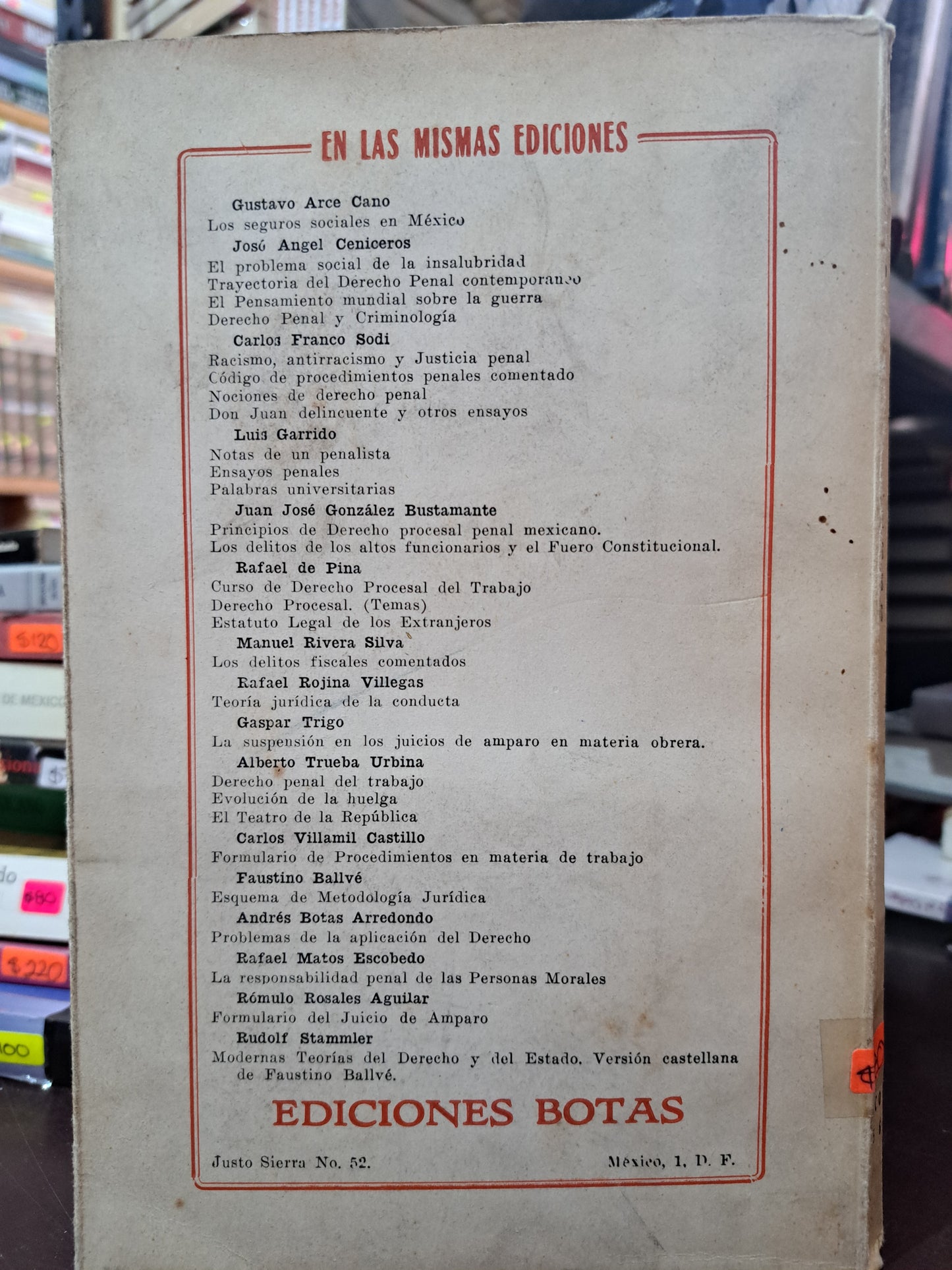 LA RESPONSABILIDAD PENAL DE LAS PERSONAS MORALES RAFAEL MATEO ESCOBEDO USADO DERECHO LITERARIO 305