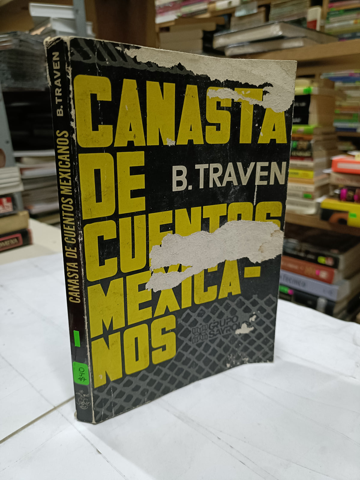 CANASTA DE CUENTOS MEXICANOS POR B. TRAVEN USADO NOVELA LITERARIO 207