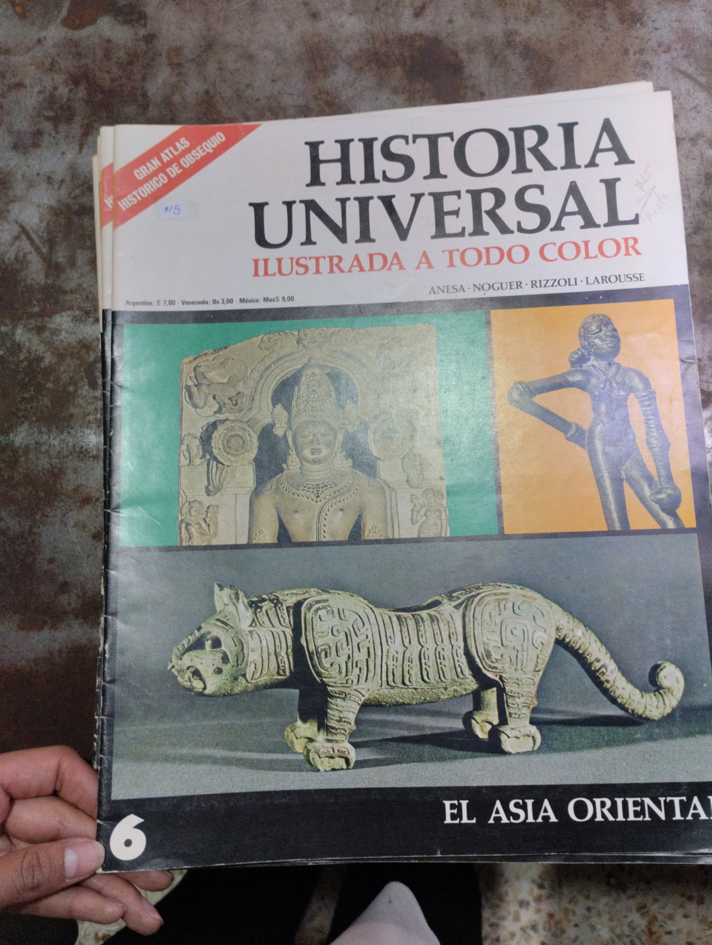 HISTORIA UNIVERSAL ILUSTRADA A TODO COLOR POR ANESA NOGUER RIZZOLI LAROUSSE USADO ARTE ALDAMA