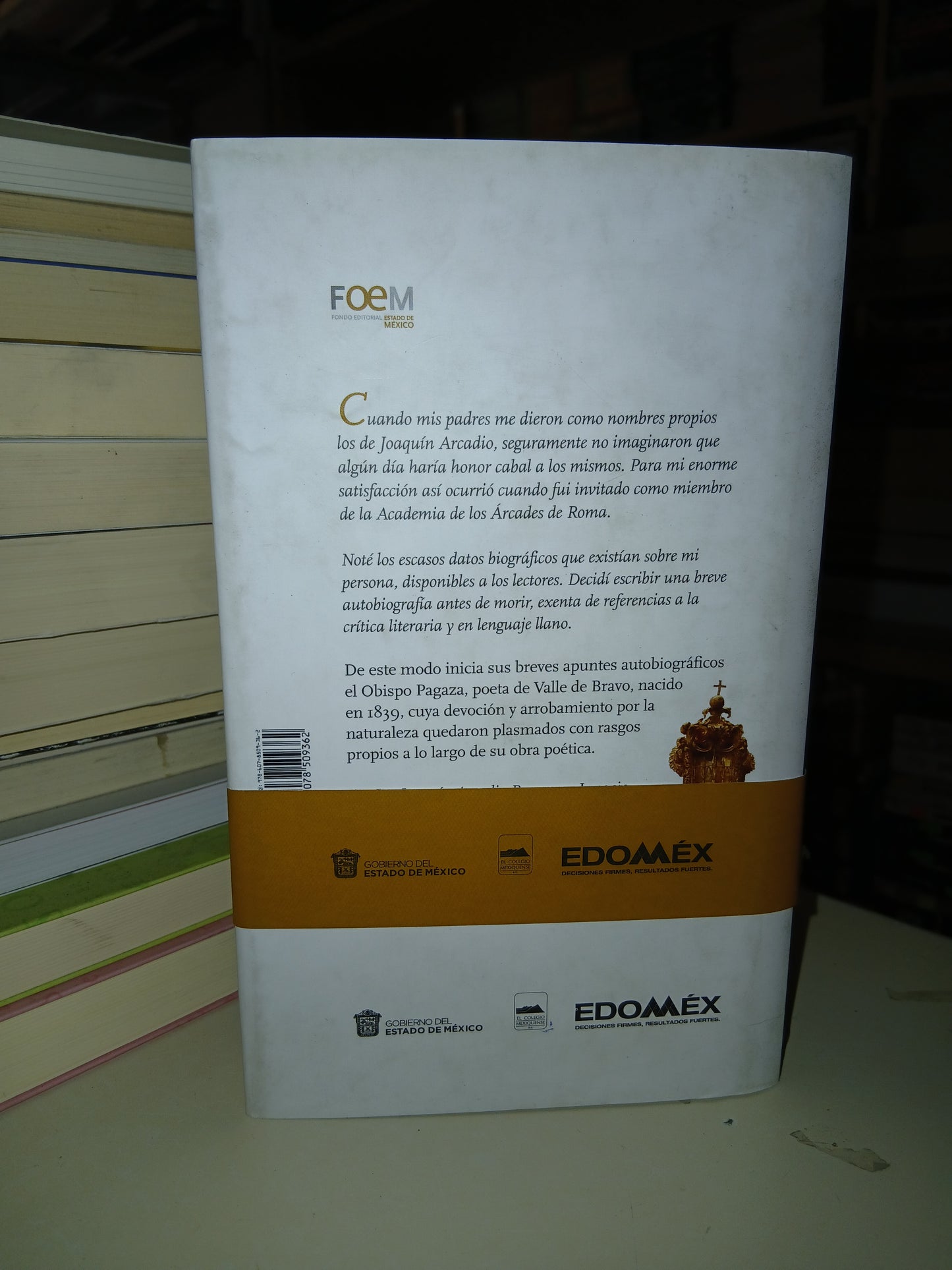 SOY JOAQUÍN ARCADIO PAGAZA: YO, DE NATURA ADMIRADOR FERVIENTE POR IGNACIO PICHARDO PAGAZA USADO NOVELA LITERARIO 207