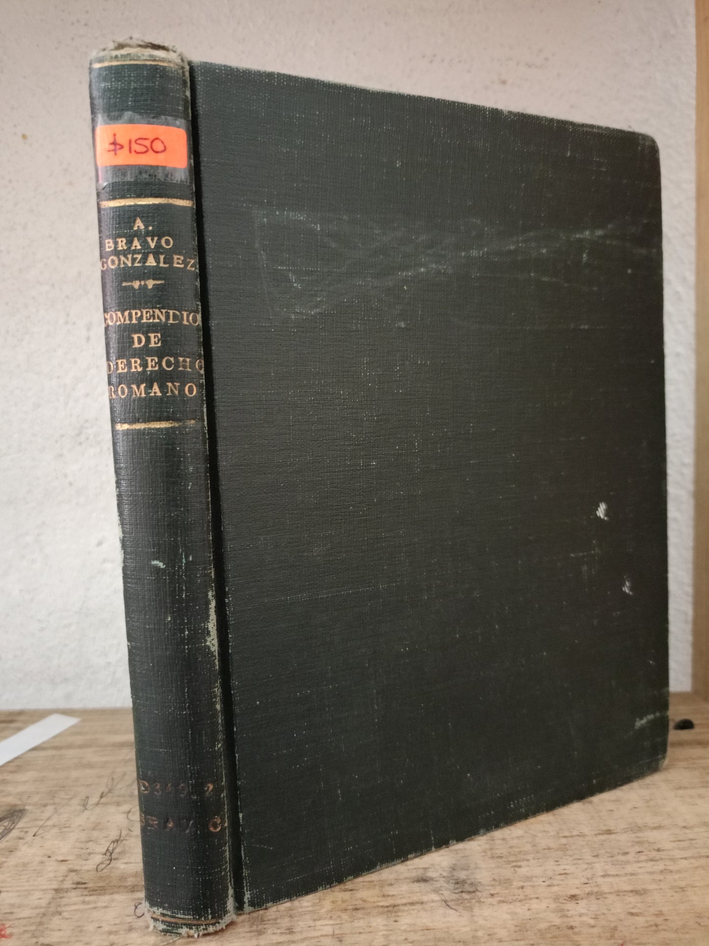 COMPENDIO DE DERECHO ROMANO POR A. BRAVO GONZÁLEZ USADO DERECHO LITERARIO 305