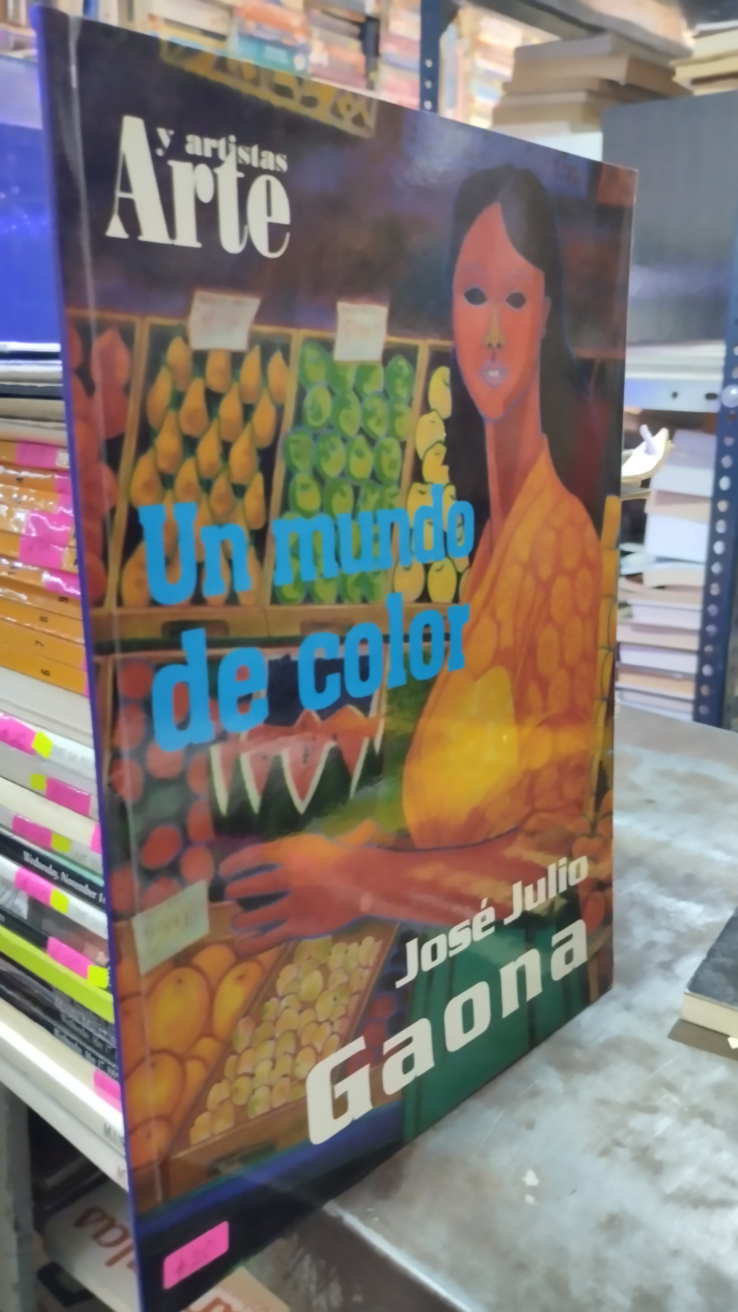 UN MUNDO DE COLOR PIR JOSE JULIO GAONA LIBRO USADO ARTE ALDAMA
