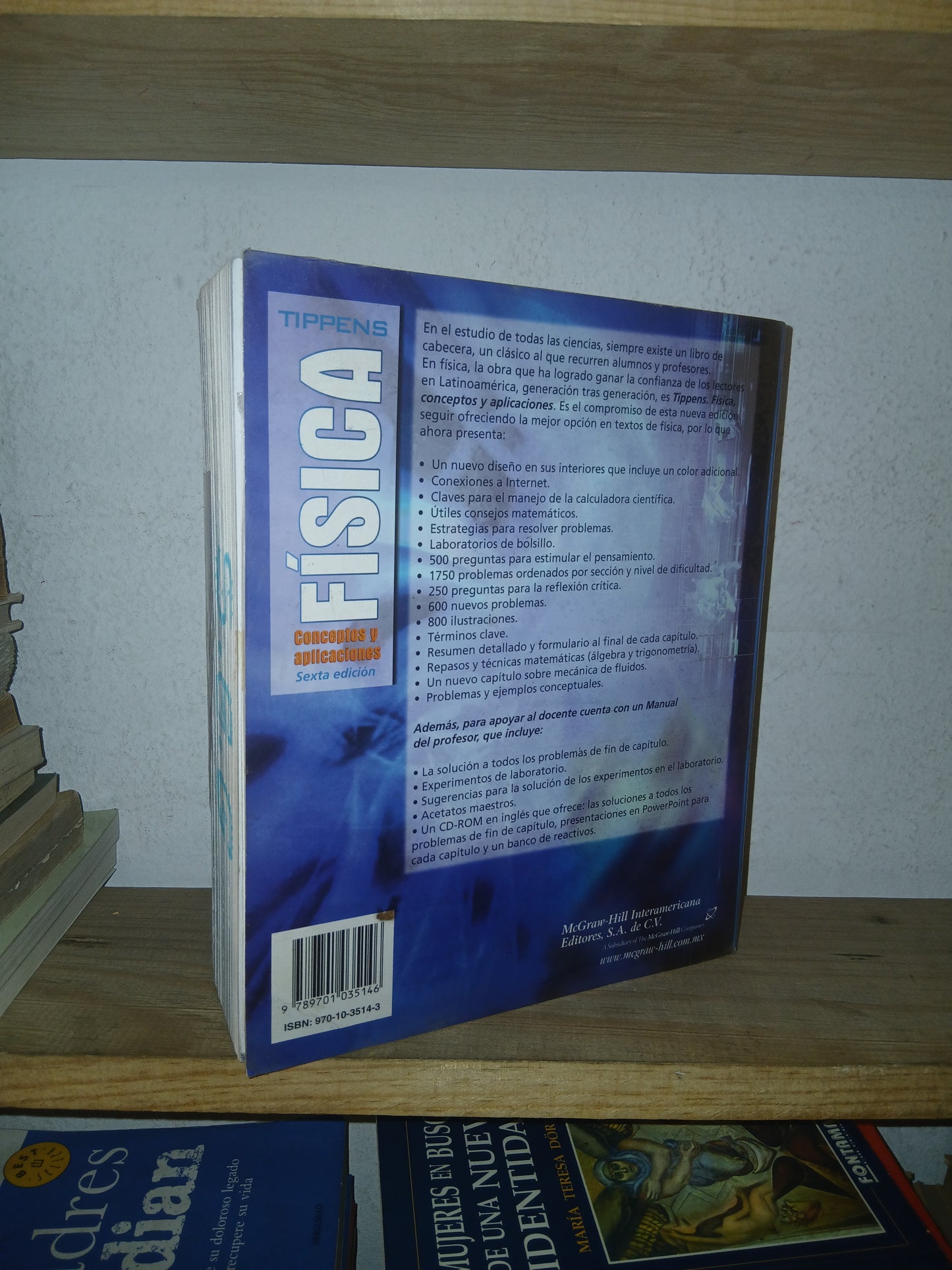 FÍSICA CONCEPTOS Y APLICACIONES POR PAUL E. TIPPENS USADO FÍSICA LITERARIO 207