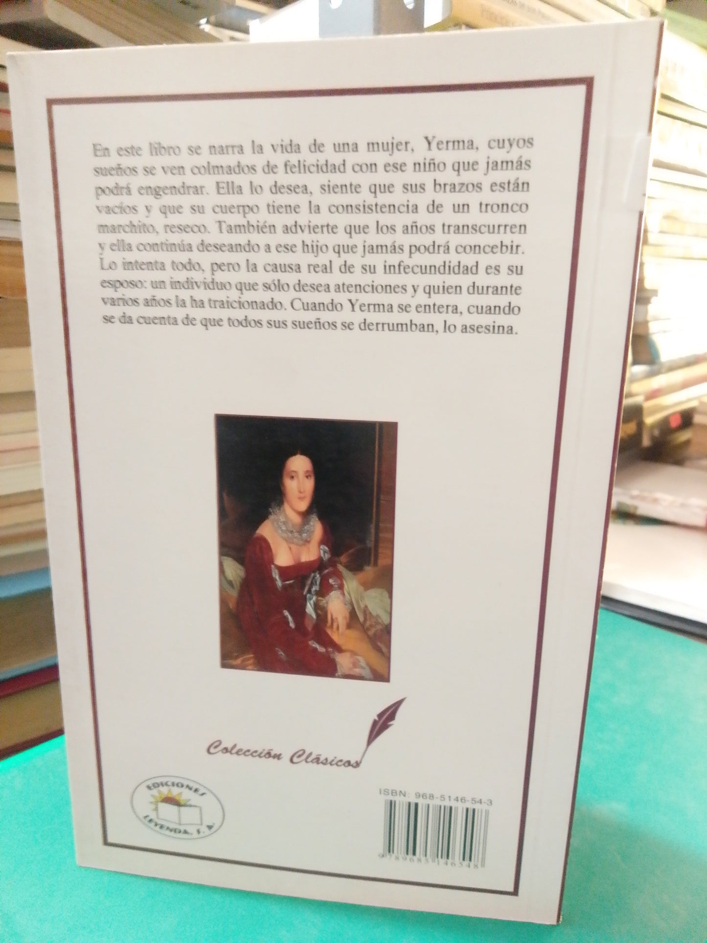 YERMA POR FEDERICO GARCIA LORCA USADO NOVELAS JURAEZ