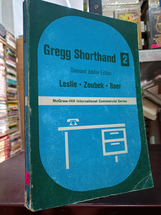 GREGG SHORTHAND POR LESLIE, ZOUBEK, BOER USADO EDUCACIÓN LITERARIO 305