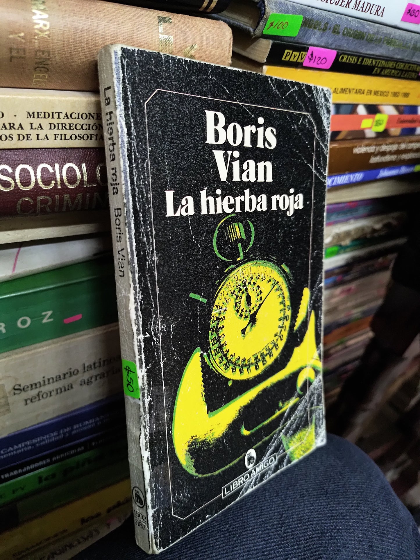 LA HIERBA ROJA POR BORIS VIAN USADO NOVELAS LITERARIO 207