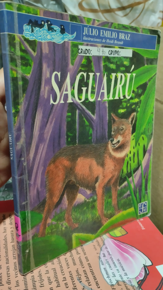 SAGUAIRU POR JULIO EMILIO BRAZ LIBRO USADO INFANTIL ALDAMA
