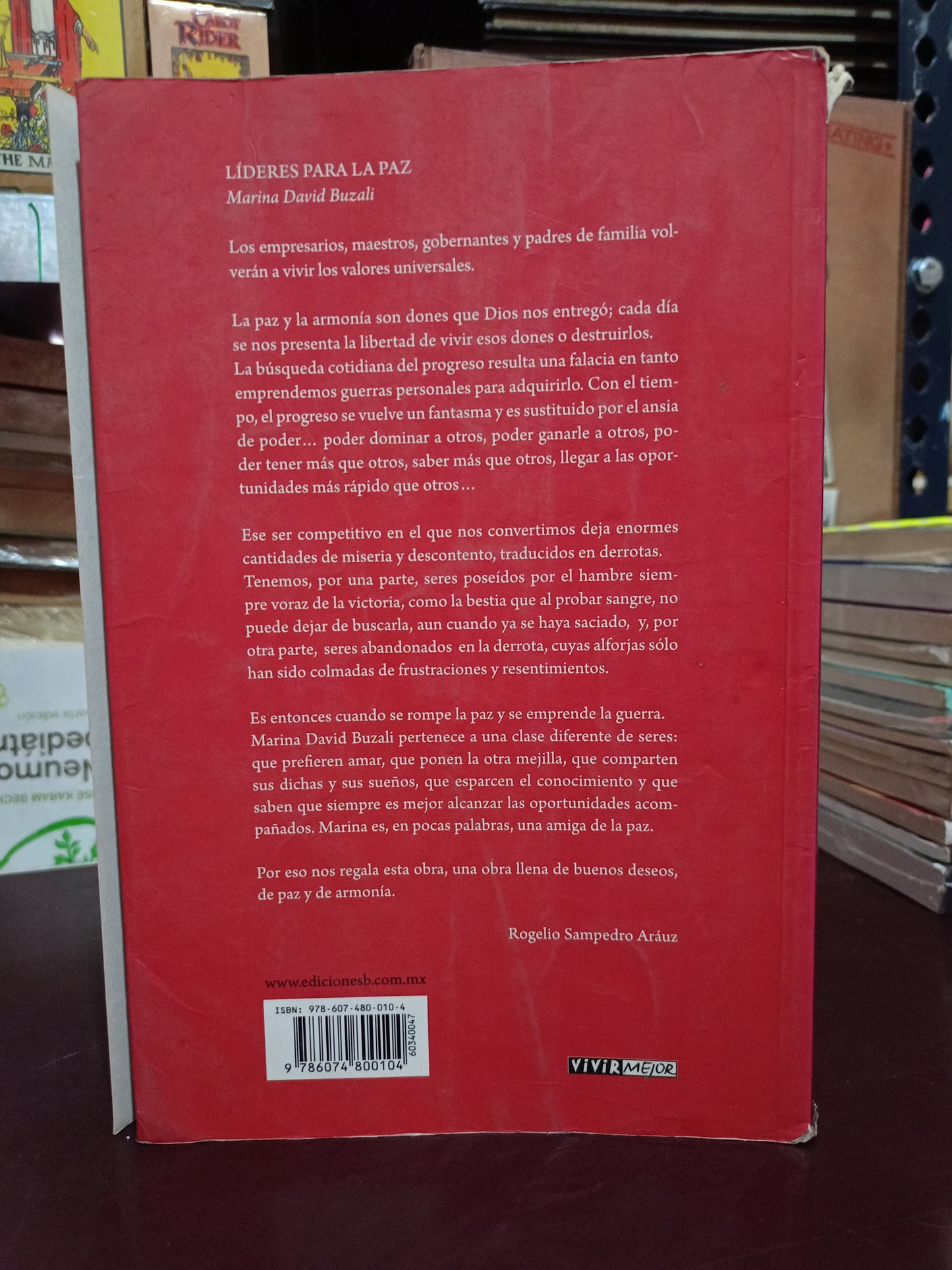 LÍDERES PARA LA PAZ POR MARINA BUZALI USADO SUPERACIÓN PERSONAL LITERARIO 305