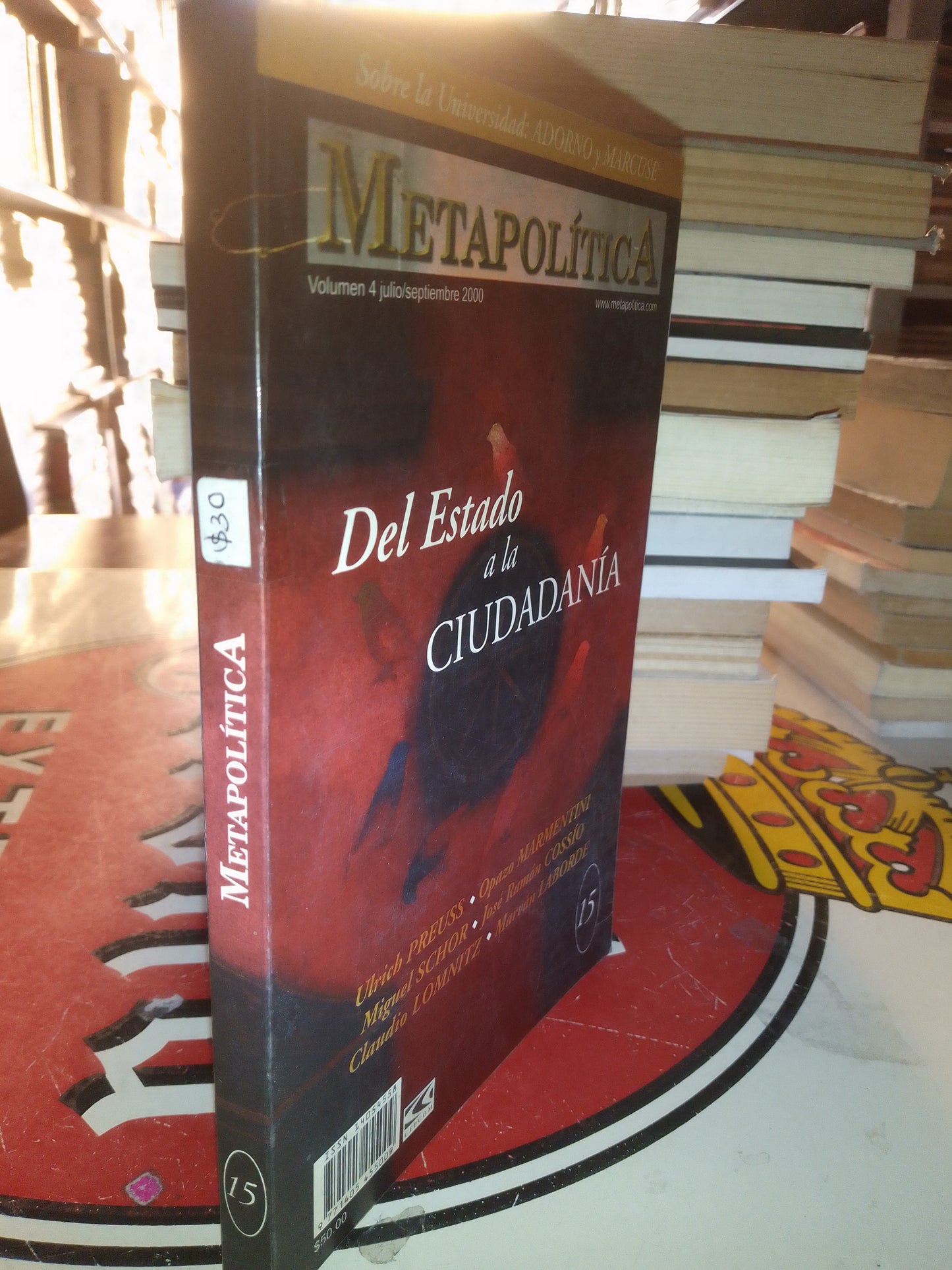 META POLÍTICA DEL ESTADO A LA CIUDAD POR AUTORES VARIOS USADO POLÍTICA LITERARIO 207