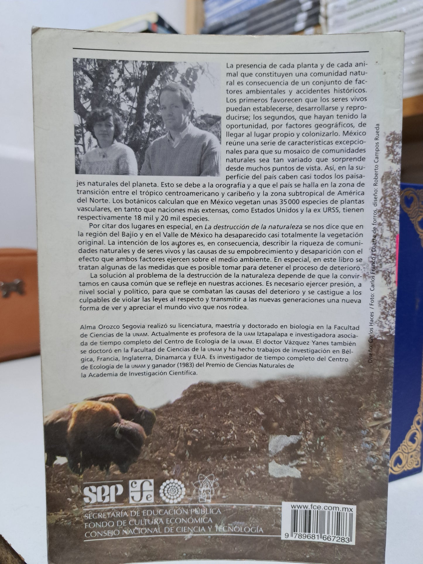 LA DESTRUCCIÓN DE LA NATURALEZA CARLOS VÁZQUEZ YANES YANES ALMA OROZCO SEGOVIA USADO NOVELA JUÁREZ