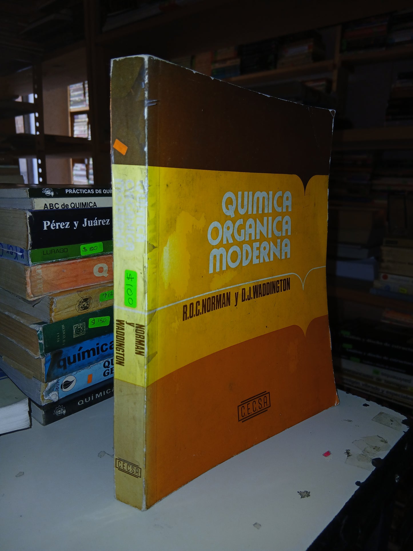 QUÍMICA ORGÁNICA MODERNA POR R.O.C. NORMAN Y D.J. WADDINGTON USADO QUÍMICA LITERARIO 207