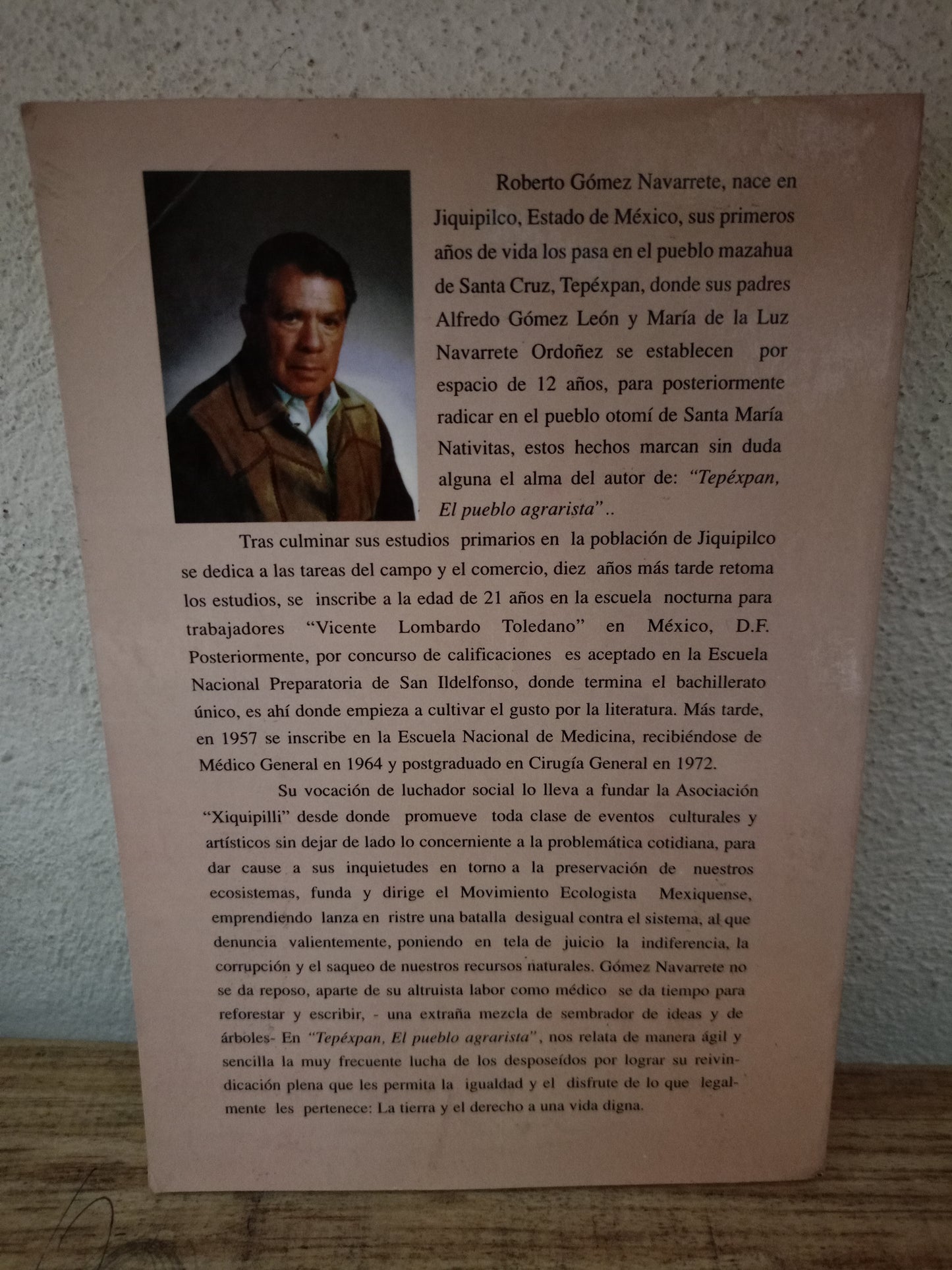 TEPEXPAN EL PUEBLO AGRARISTA POR ROBERTO GÓMEZ NAVARRETE USADO NOVELA LITERARIO 305