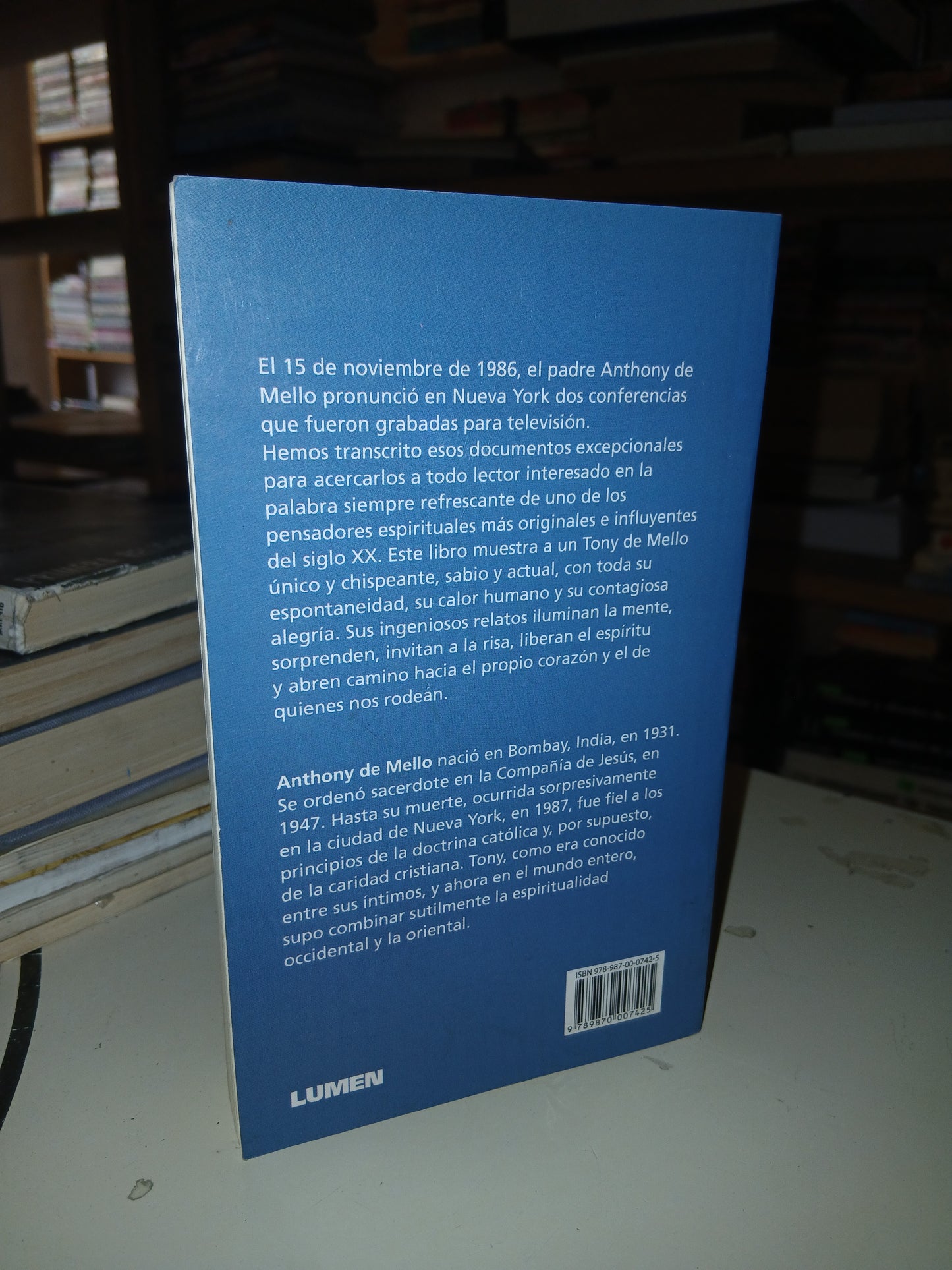 YA SOMOS FELICES POR ANTHONY DE MELLO USADO SUPERACIÓN PERSONAL LITERARIO 207