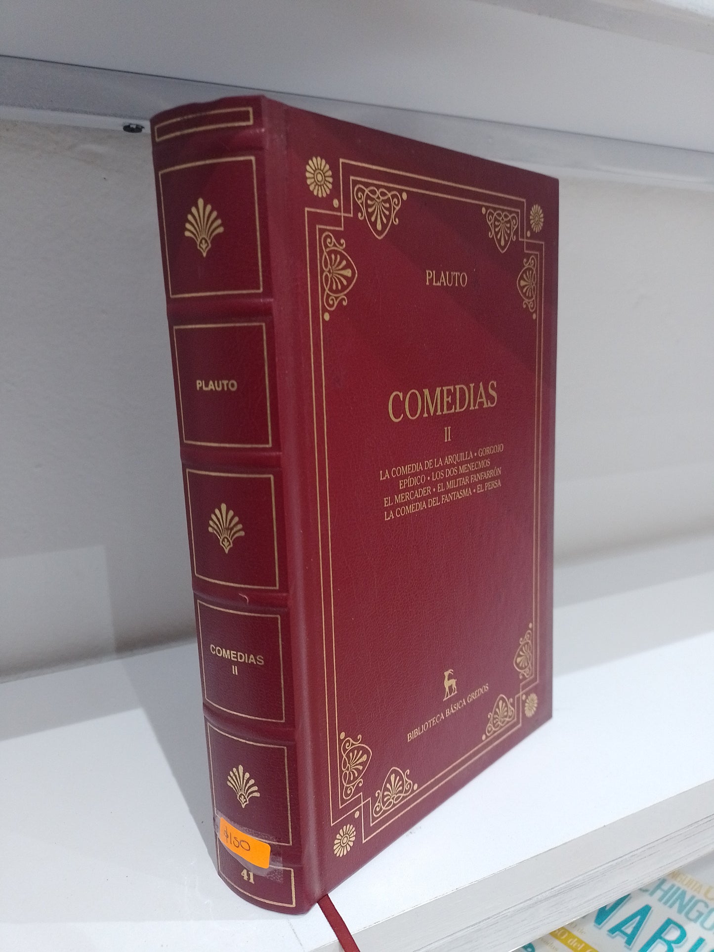 COMEDIAS II POR PLAUTO USADO NOVELA JUAREZ 515
