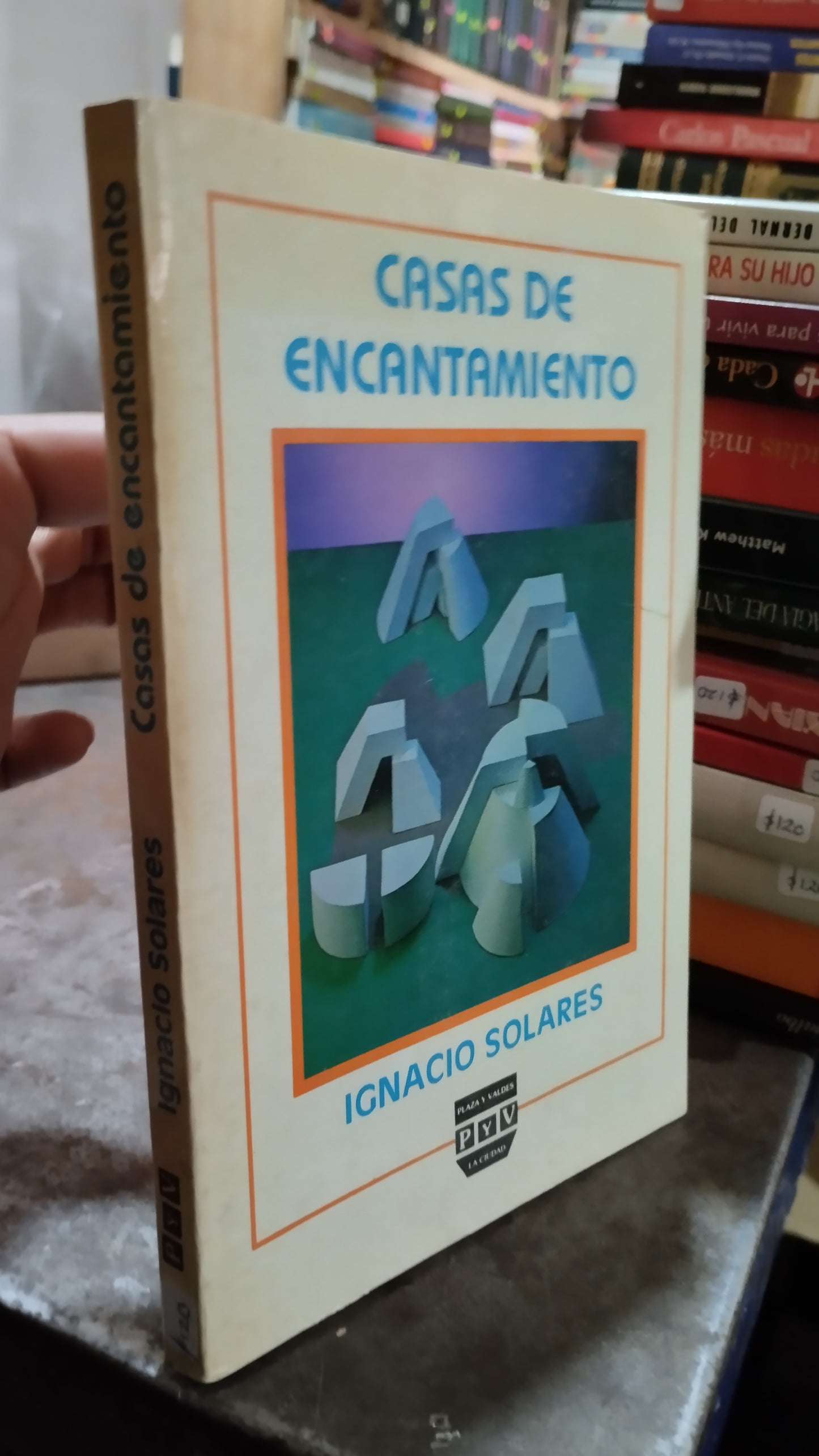 CASAS DE ENCANTAMIENTO IGNACIO SOLARES LIBRO USADO NOVELAS ALDAMA