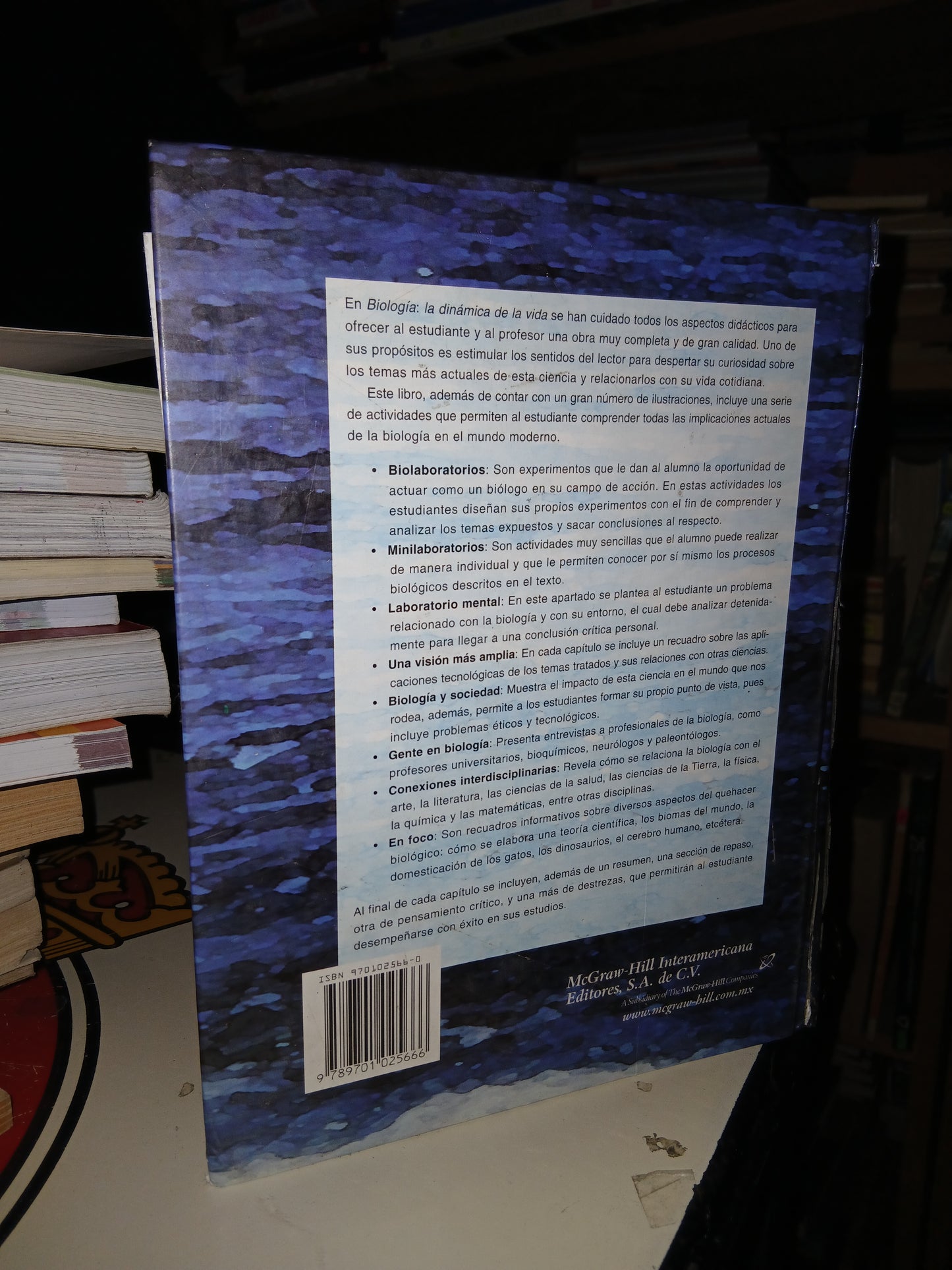 BIOLOGÍA LA DINÁMICA DE LA VIDA (VARIOS AUTORES) USADO BIOLOGÍA LITERARIO 207