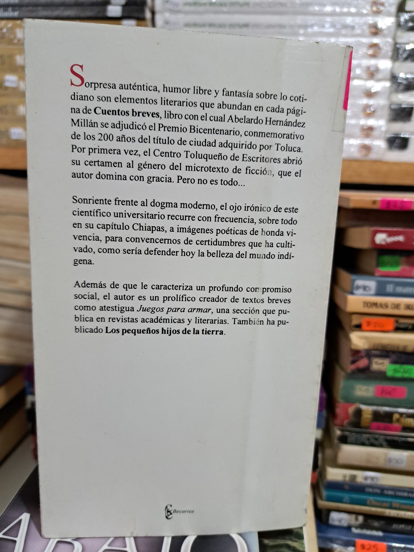 CUENTOS BREVES ABELARDO HERNÁNDEZ MILLÁN USADO NOVELA JUÁREZ