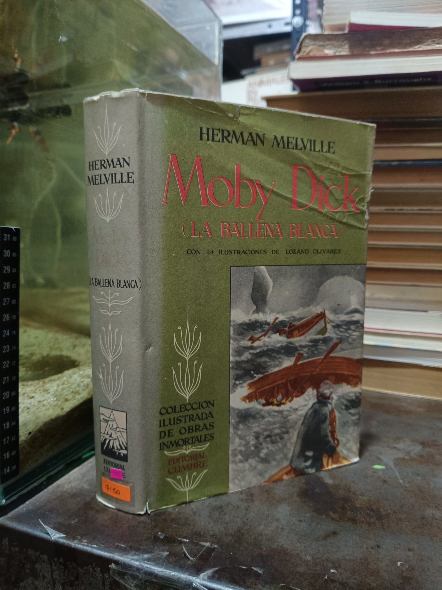 MOBY DICK LA BALLENA BLANCA POR HERMAN MELVILLE USADO NOVELA ALDAMA